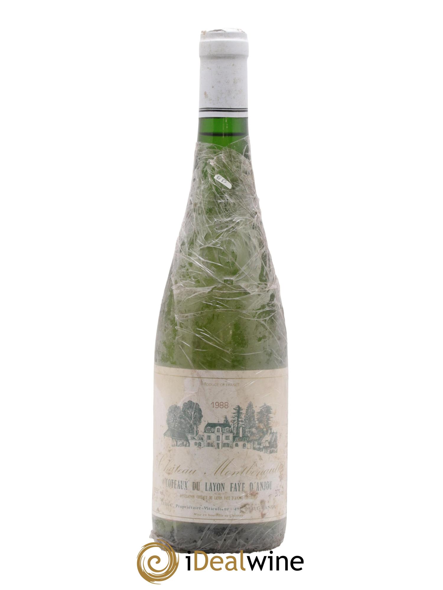 Coteaux du Layon Château Montbenault Coteaux Du Layon Faye D'Anjou 1988 - Lotto di 1 bottiglia - 0