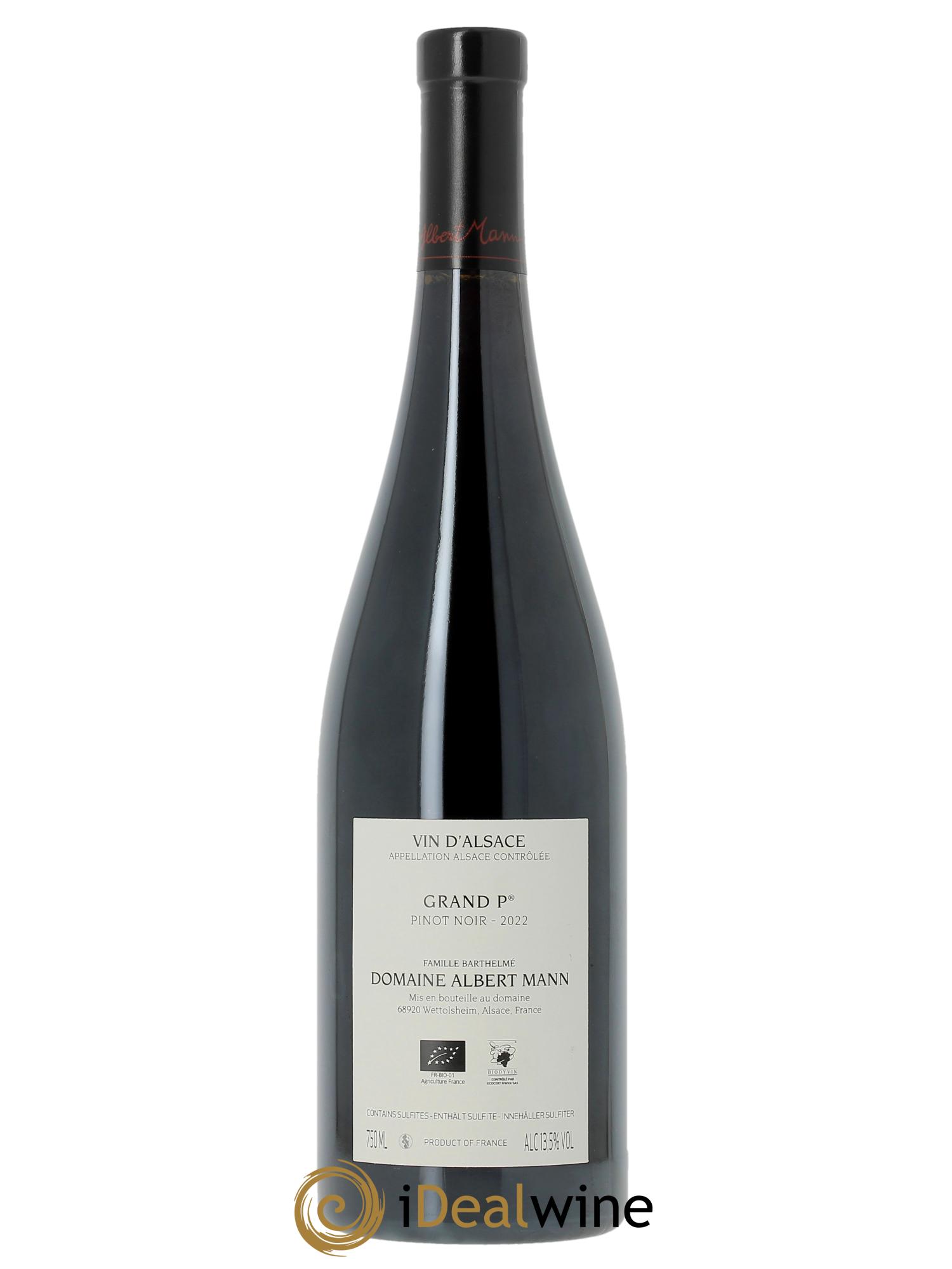 Alsace Pinot Noir Grand P Albert Mann  2022 - Lotto di 1 bottiglia - 1