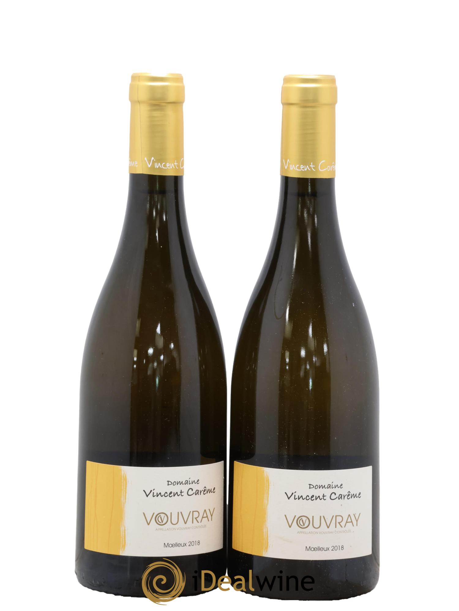 Vouvray Moelleux Domaine Vincent Carême 2018 - Lot of 2 bottles - 0