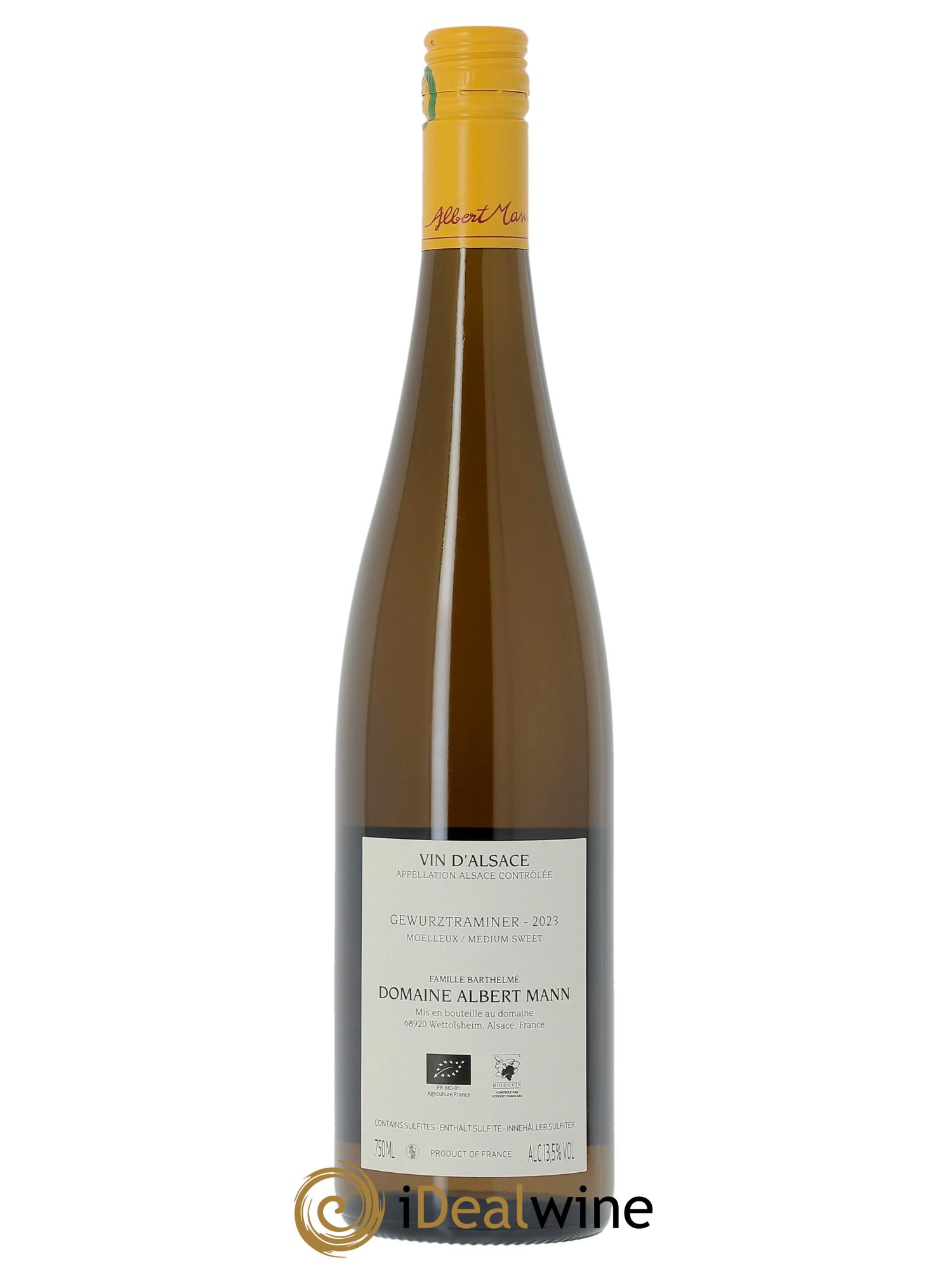 Alsace Gewurztraminer Demi-sec Albert Mann  2023 - Posten von 1 Flasche - 1