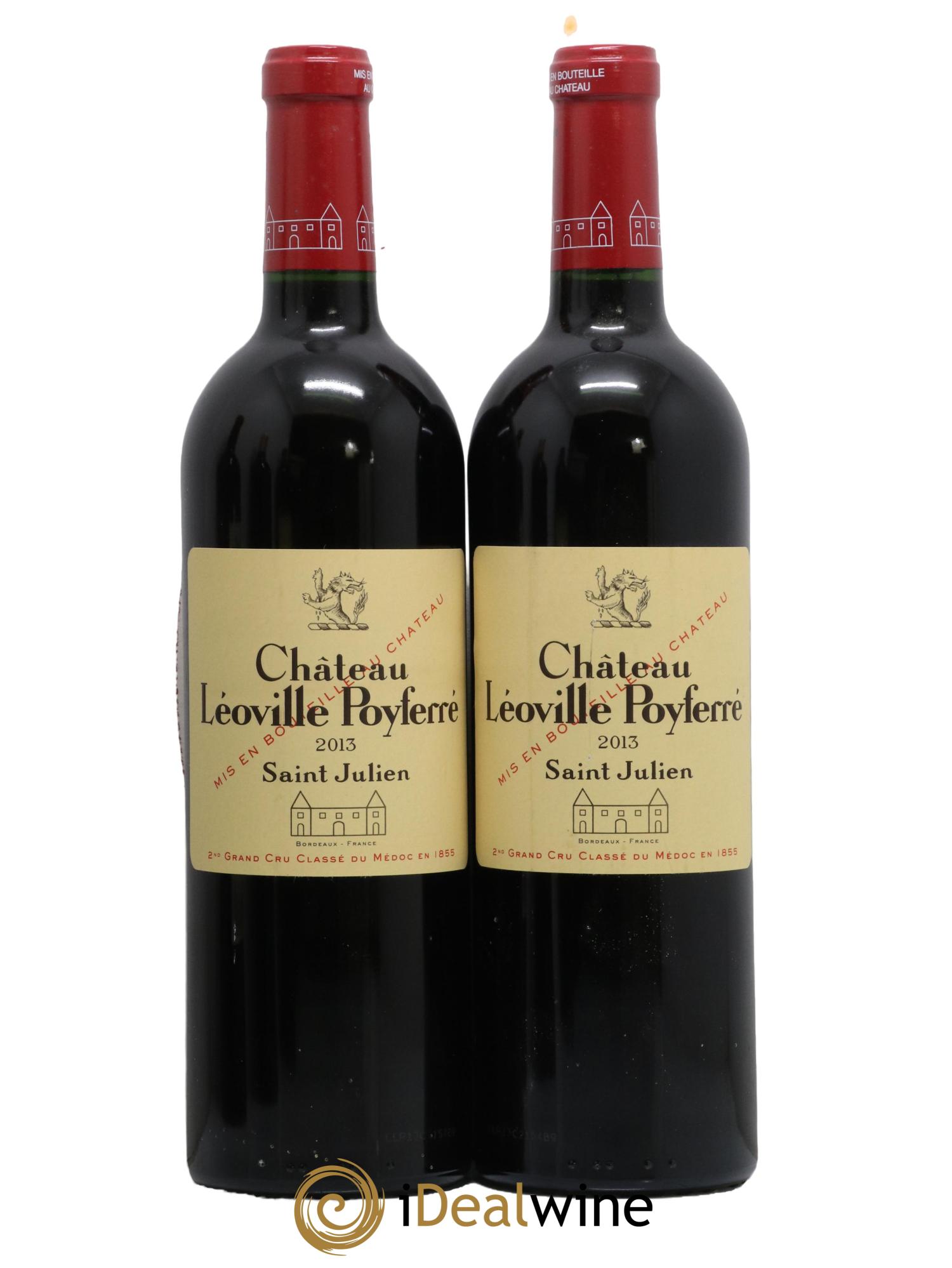 Château Léoville Poyferré 2ème Grand Cru Classé 2013 - Lot de 2 bouteilles - 0
