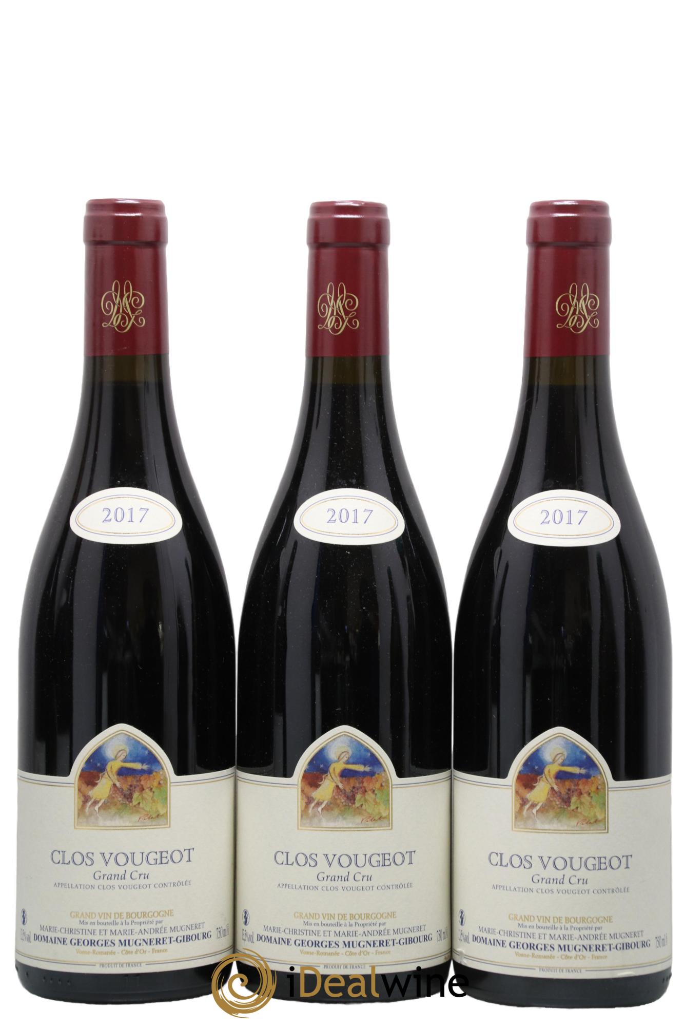 Clos de Vougeot Grand Cru Georges Mugneret-Gibourg (Domaine) 2017 - Lot de 3 bouteilles - 0