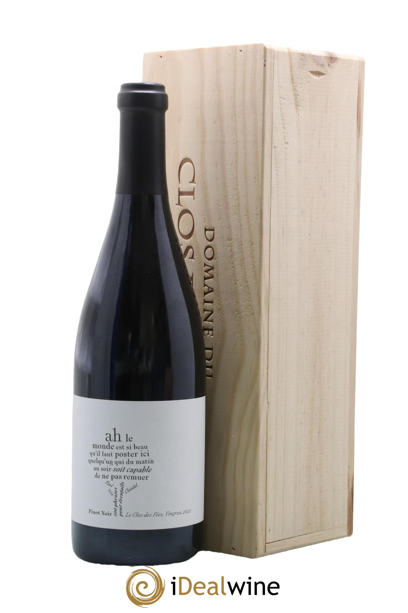 Côtes Catalanes Clos des Fées 100 Phrases pour éventails Hervé Bizeul 2020 - Lot de 1 bouteille - 0