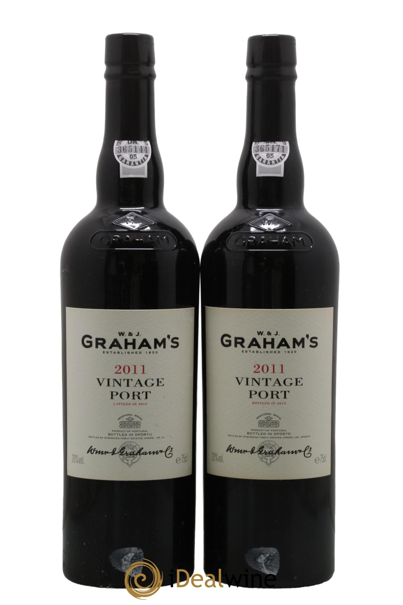Porto W&J Graham' Vintage 2011 - Posten von 2 Flaschen - 1