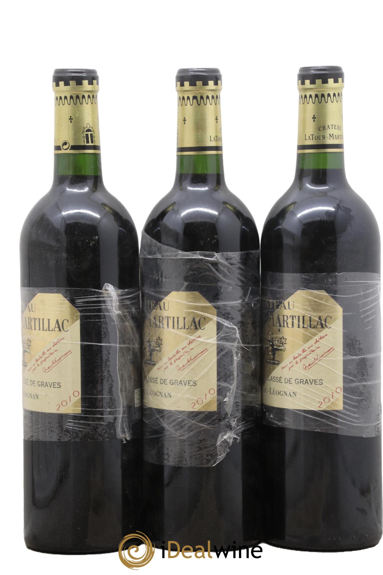 Château Latour-Martillac Cru Classé de Graves 2010 - Lot of 3 bottles - 1