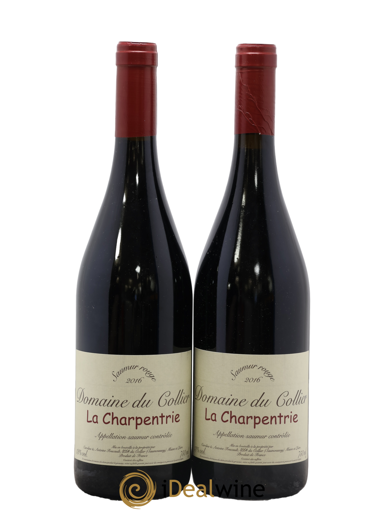 Saumur La Charpentrie Domaine du Collier 2016 - Lot de 2 bouteilles - 0