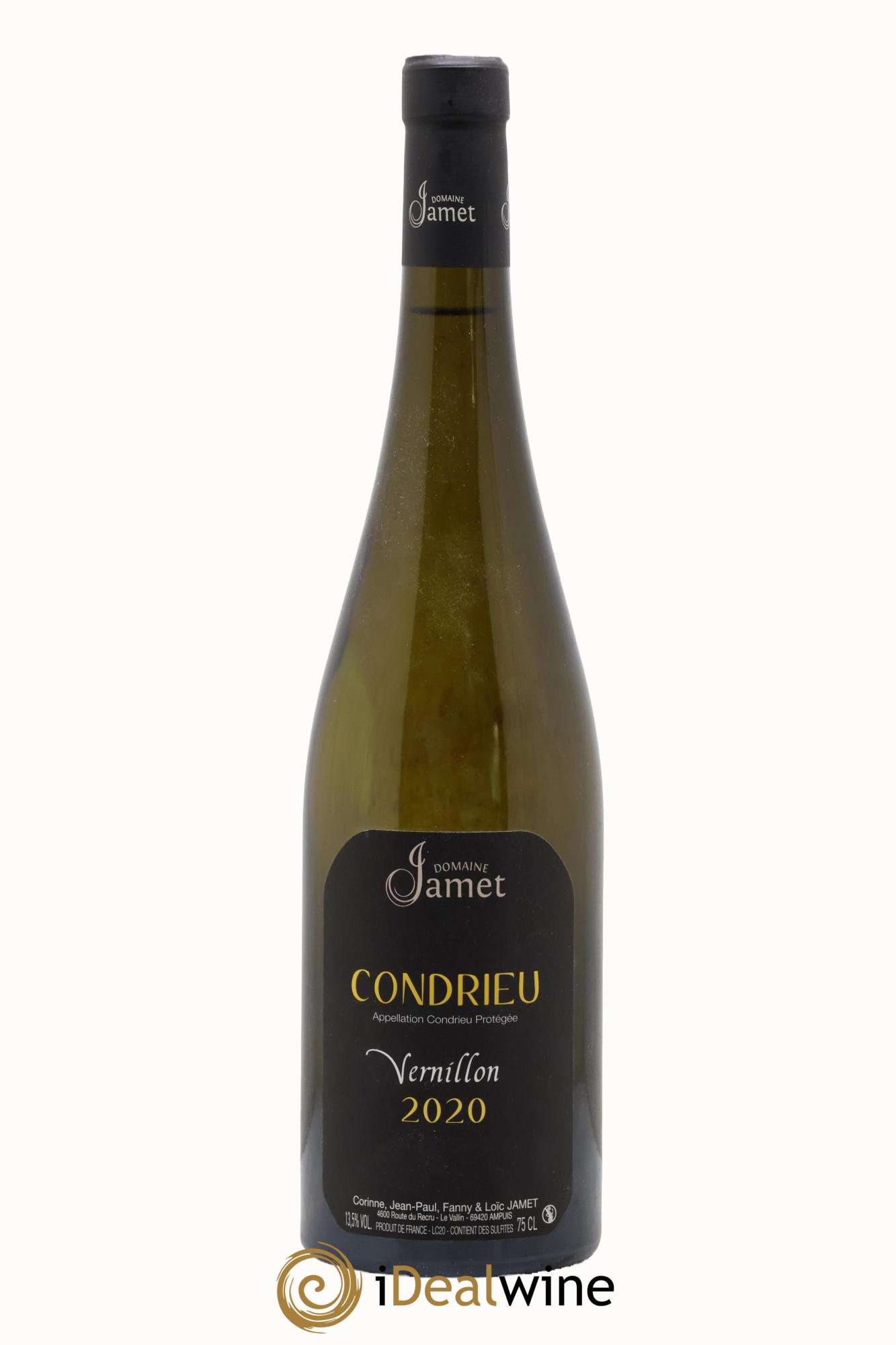 Condrieu Vernillon Jamet (Domaine) 2020 - Lot de 1 bouteille - 0