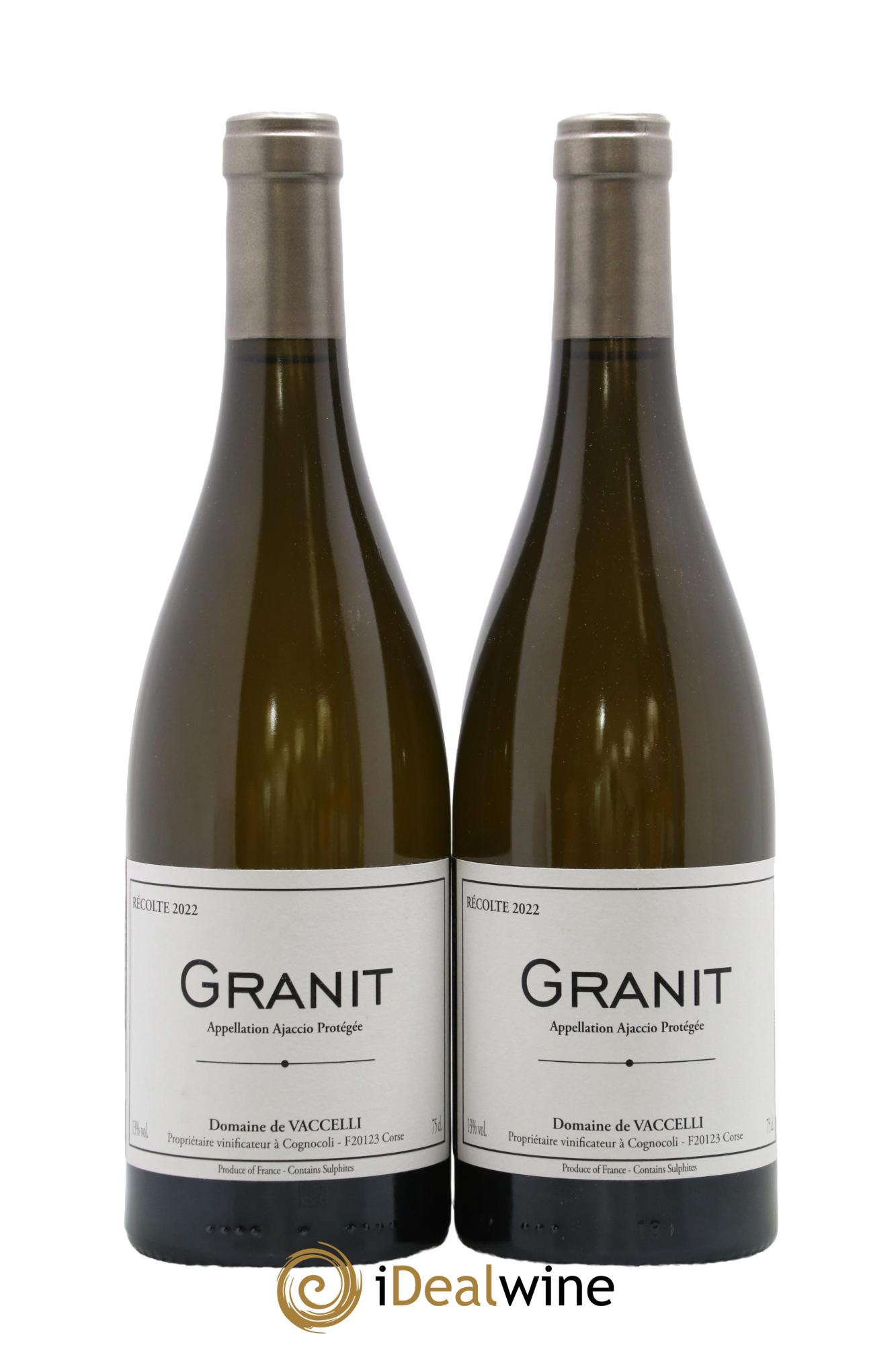 Ajaccio Granit Vaccelli 2022 - Lot of 2 bottles - 0