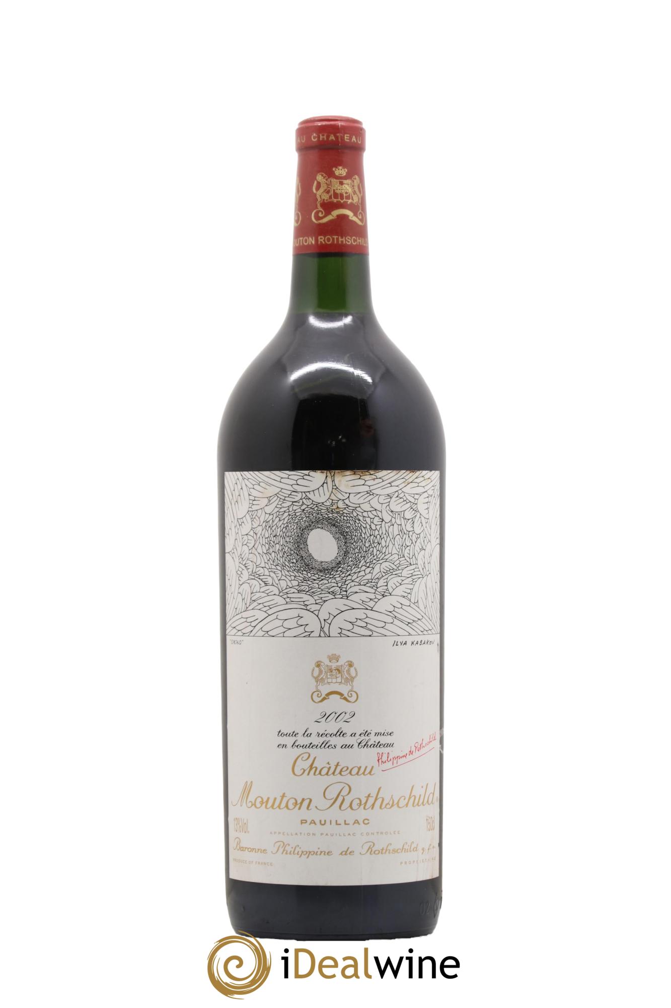 Château Mouton Rothschild 1er Grand Cru Classé 2002 - Lot de 1 magnum - 0