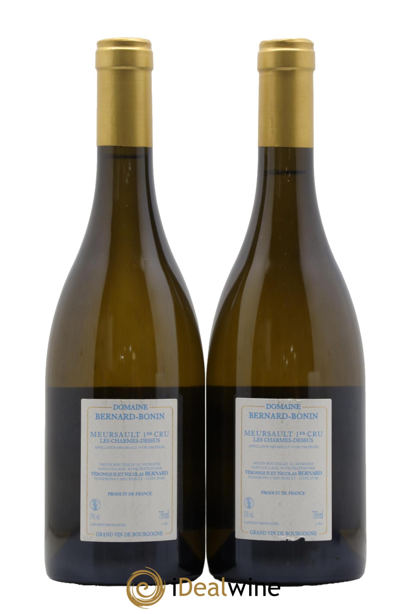 Meursault 1er Cru Les Charmes Dessus Bernard Bonin 2018 - Lot de 2 bouteilles - 1