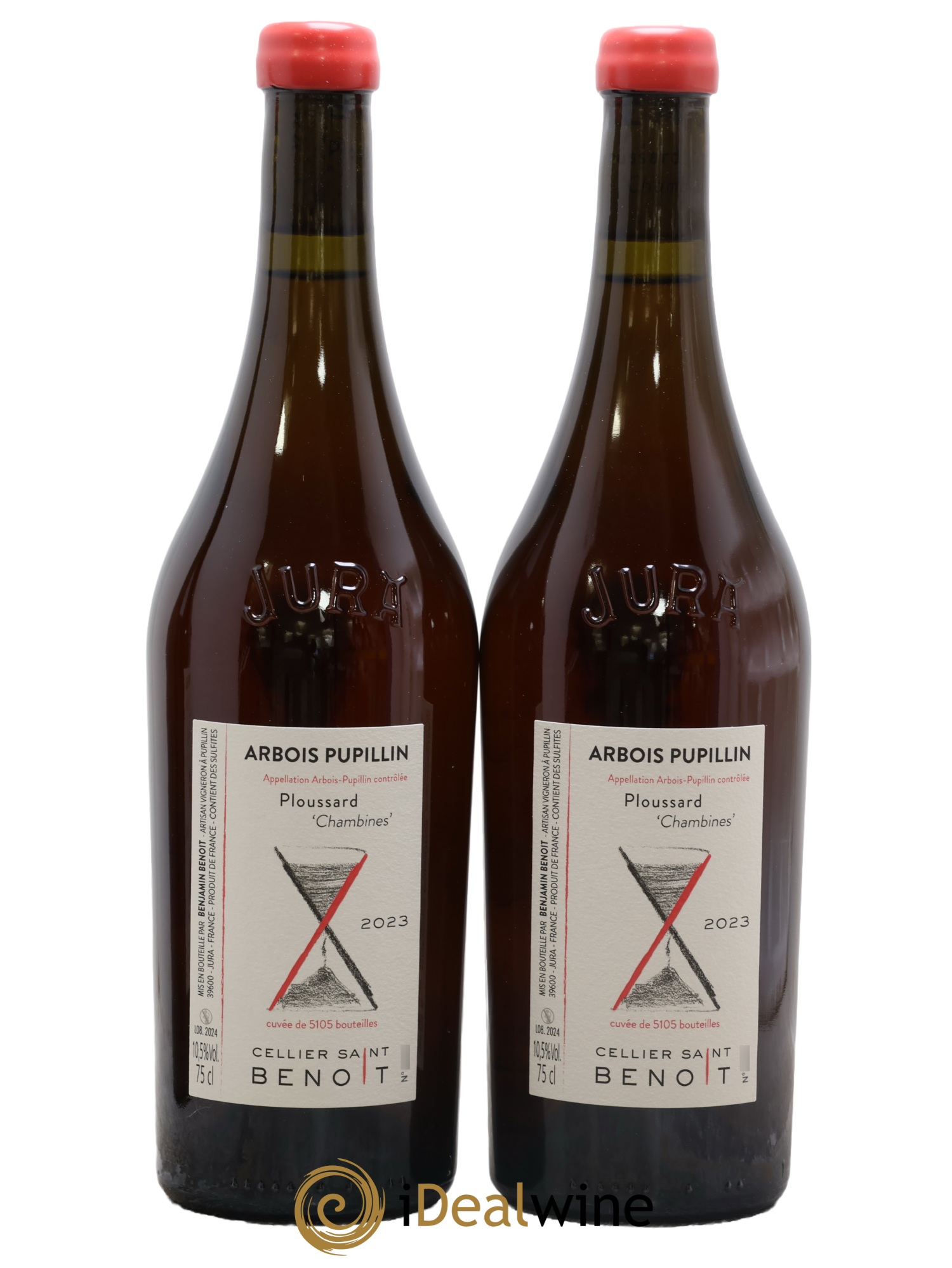 Arbois-Pupillin Ploussard Chambines Cellier Saint Benoît 2023 - Lot of 2 bottles - 0