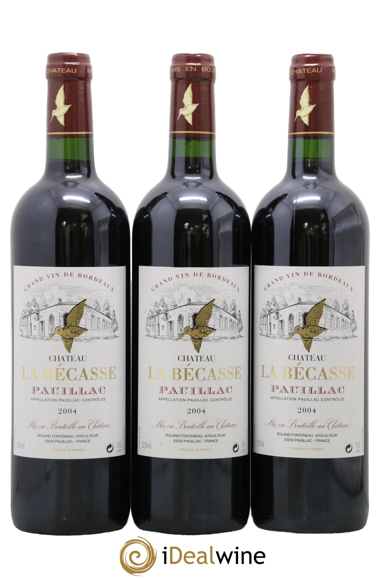 Château la Bécasse 2004 - Posten von 3 Flaschen - 0