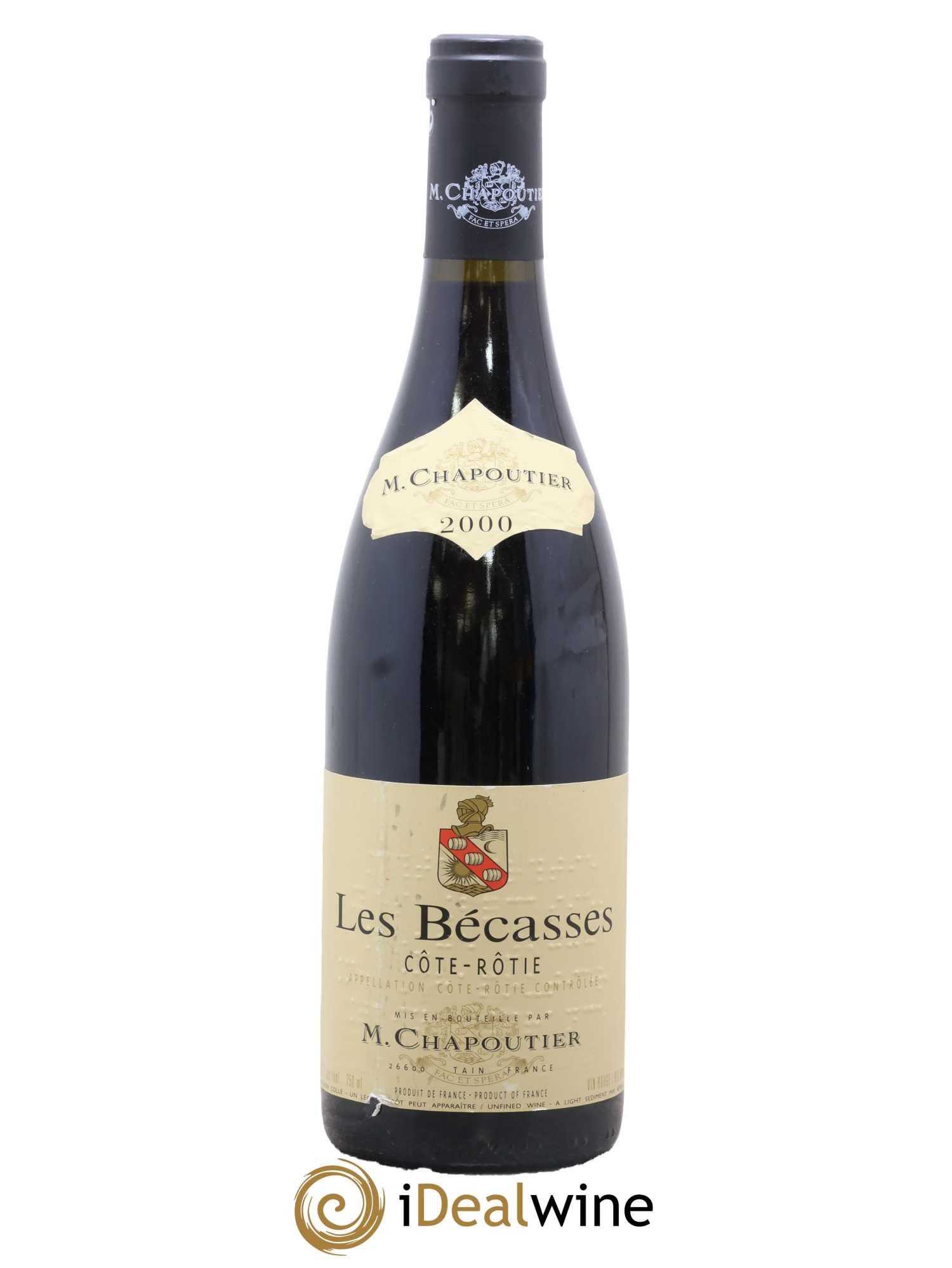 Côte-Rôtie Les Bécasses Chapoutier 2000 - Lot of 1 bottle - 0