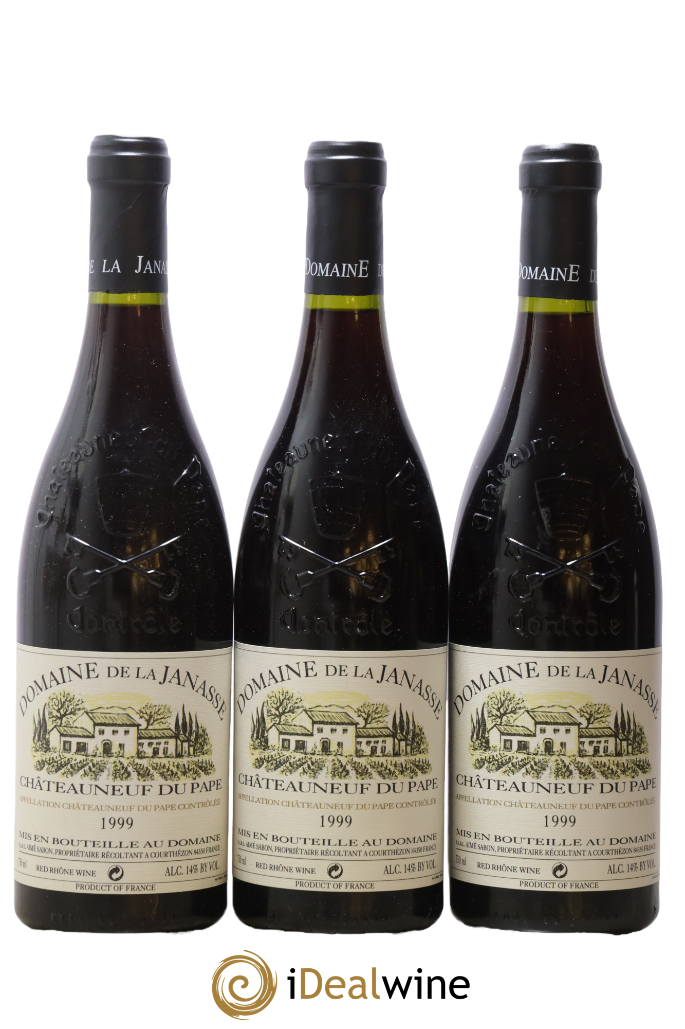 Châteauneuf-du-Pape La Janasse (Domaine de) 1999 - Lotto di 3 bottiglie - 0