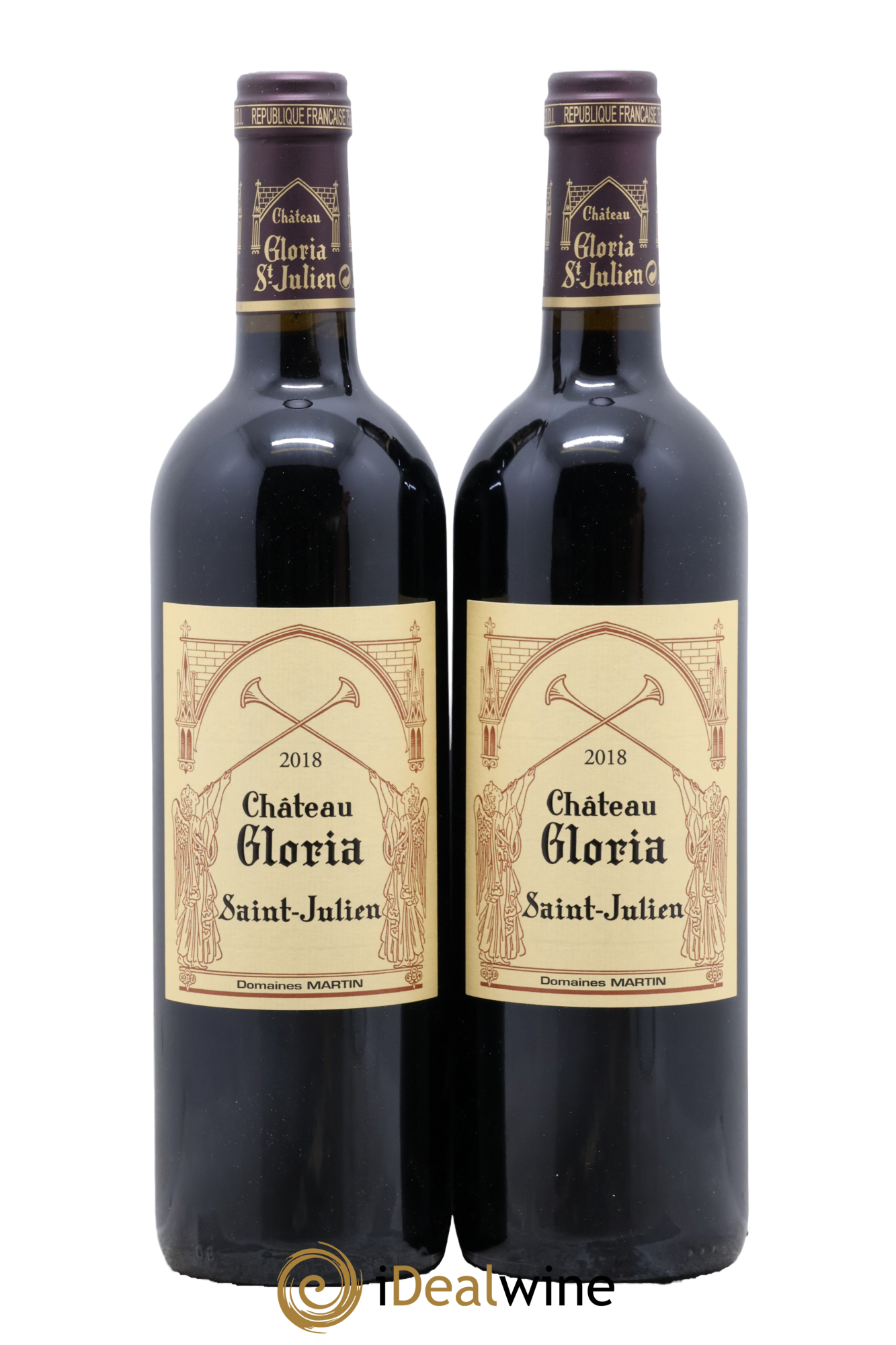 Château Gloria 2018 - Lotto di 2 bottiglie - 0