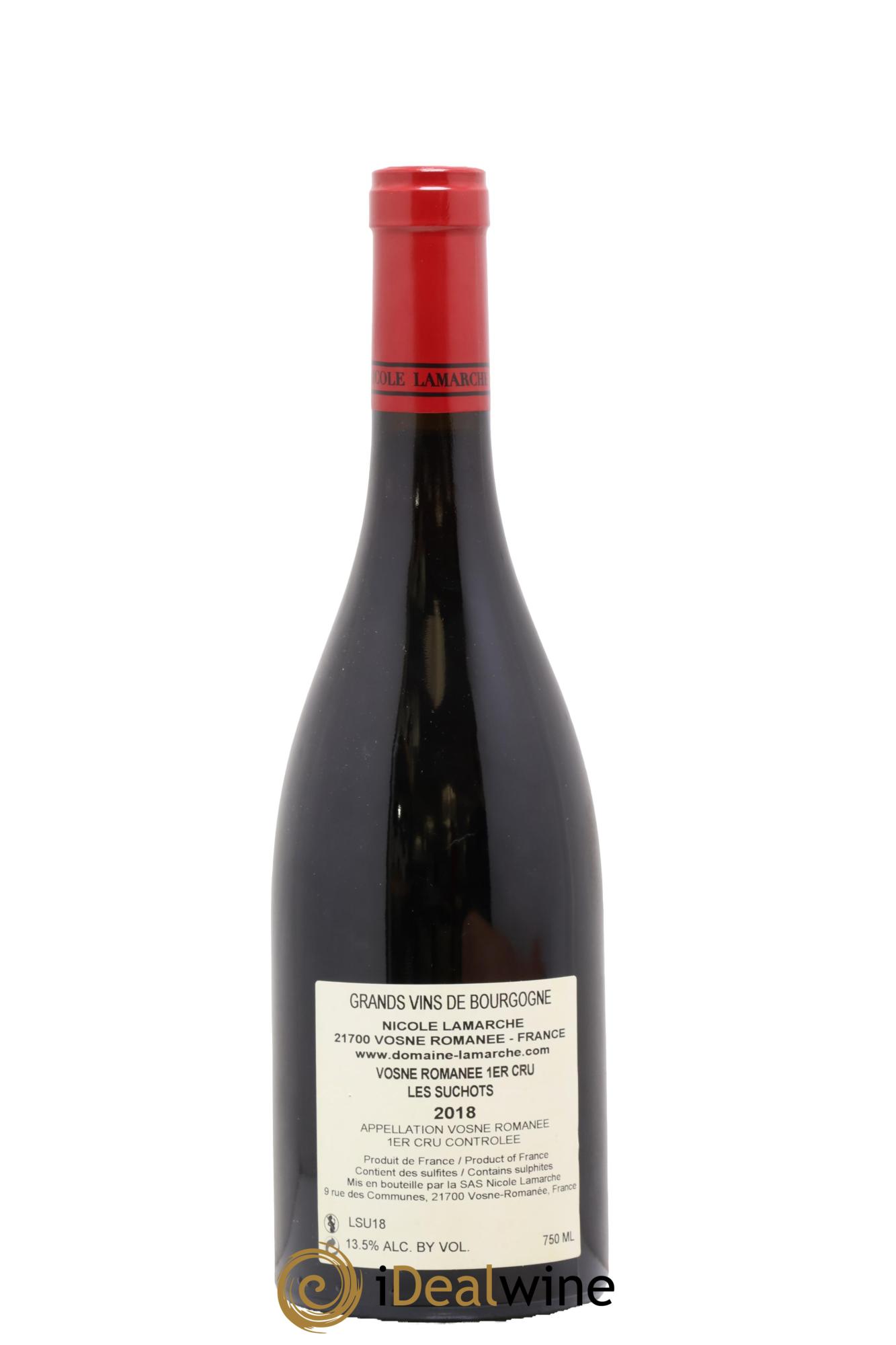 Vosne-Romanée 1er Cru Les Suchots Lamarche (Domaine) 2018 - Lot of 1 bottle - 1