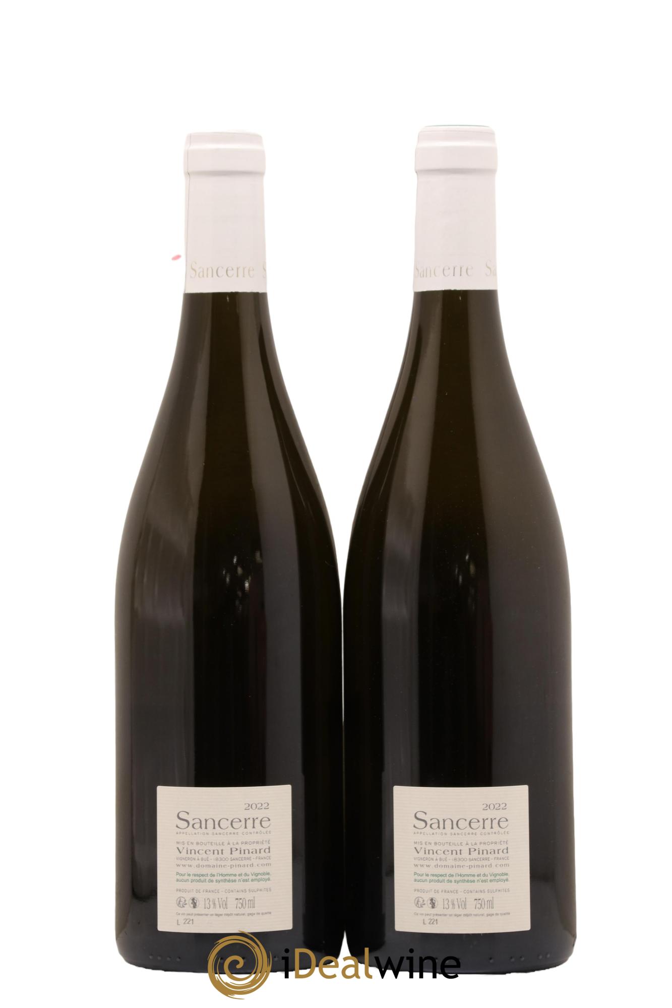 Sancerre Florès Vincent Pinard 2022 - Lot de 2 bouteilles - 1