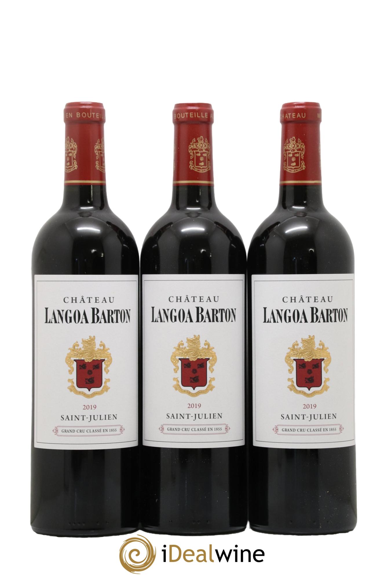 Château Langoa Barton 3ème Grand Cru Classé 2019 - Lot de 3 bouteilles - 0