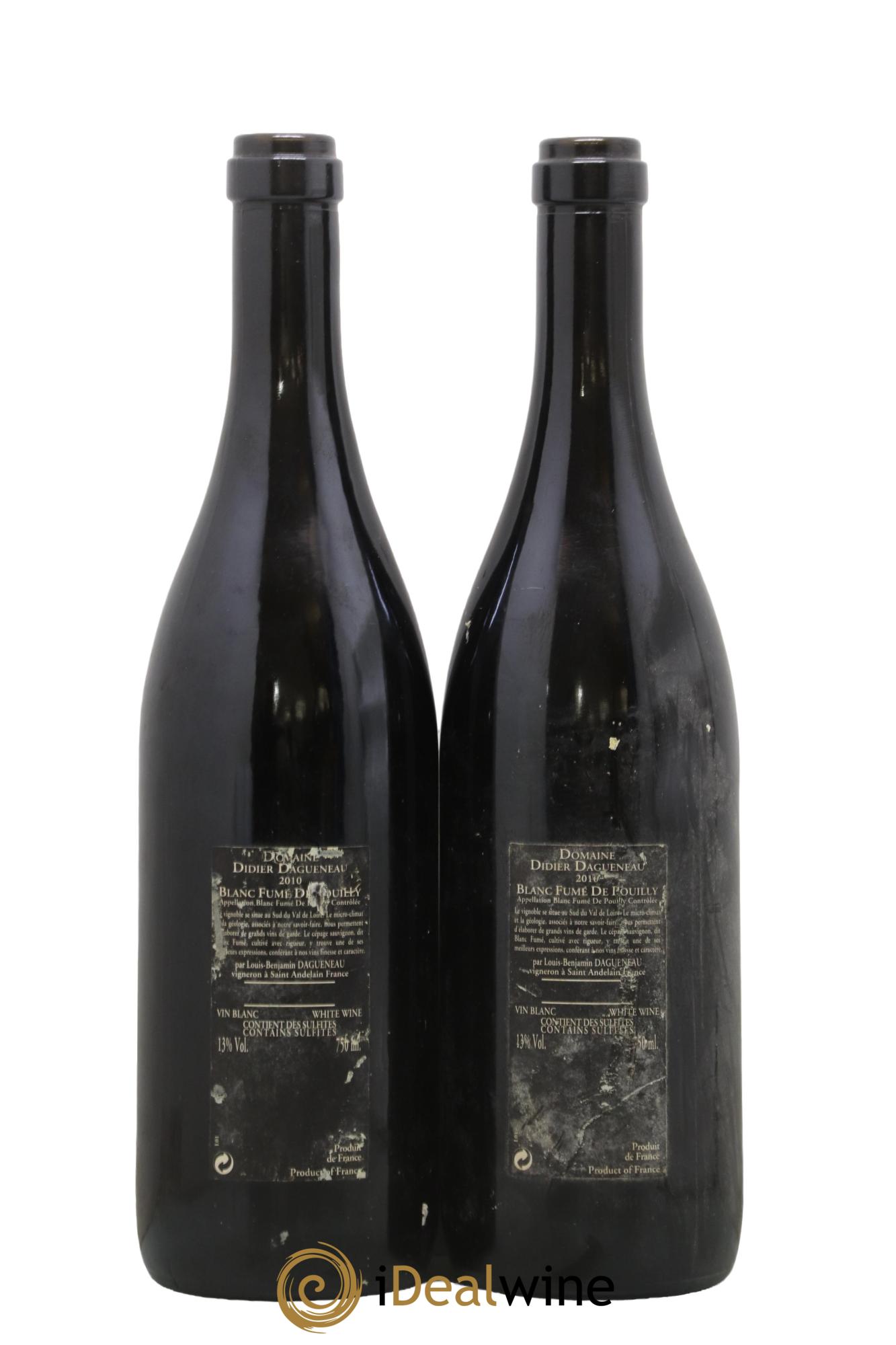 Vin de France (anciennement Pouilly-Fumé) Silex Dagueneau (Domaine Didier - Louis-Benjamin) 2010 - Lot de 2 bouteilles - 1