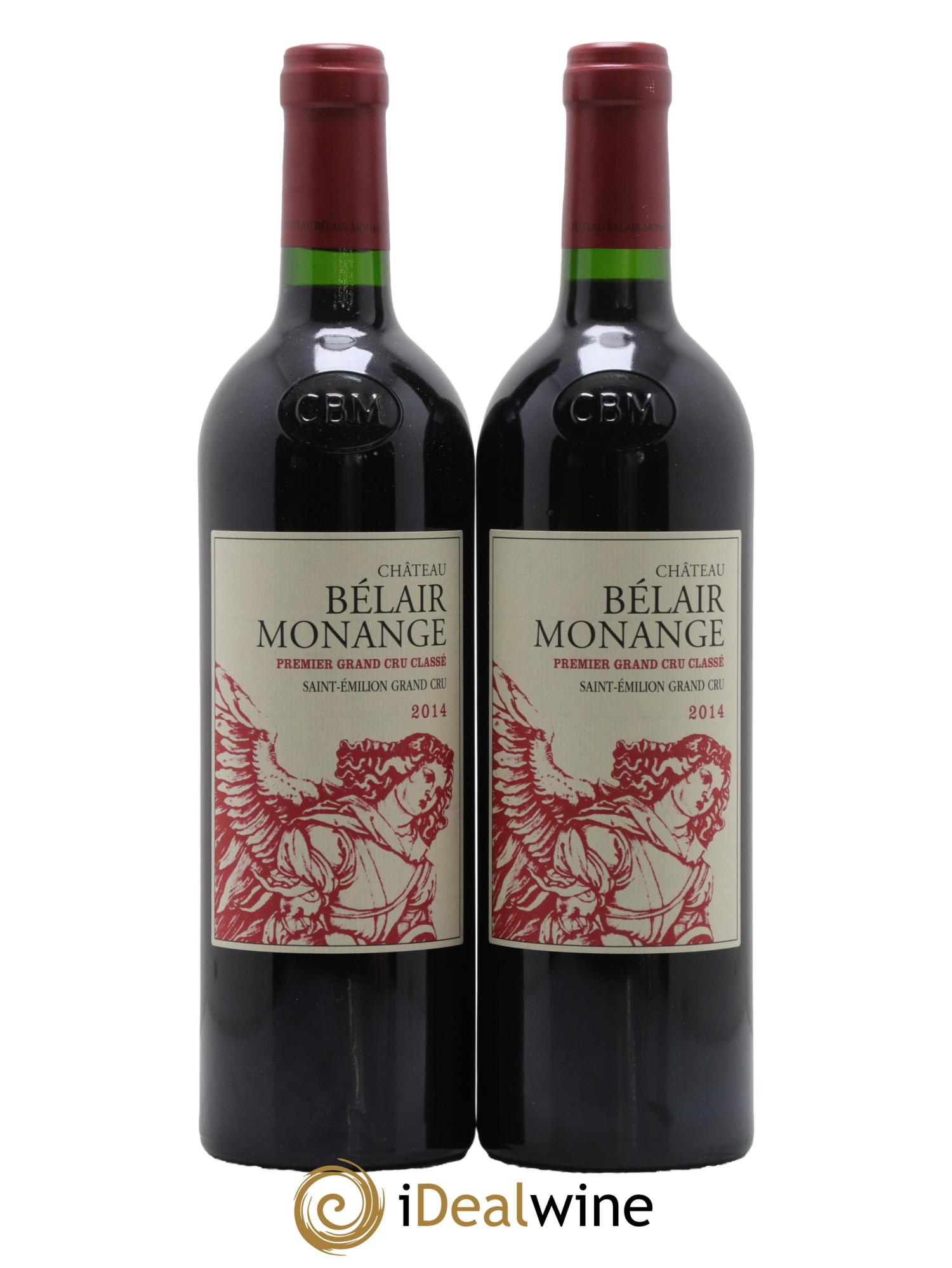 Château Belair (Belair-Monange) 1er Grand Cru Classé B 2014 - Lot de 2 bouteilles - 0