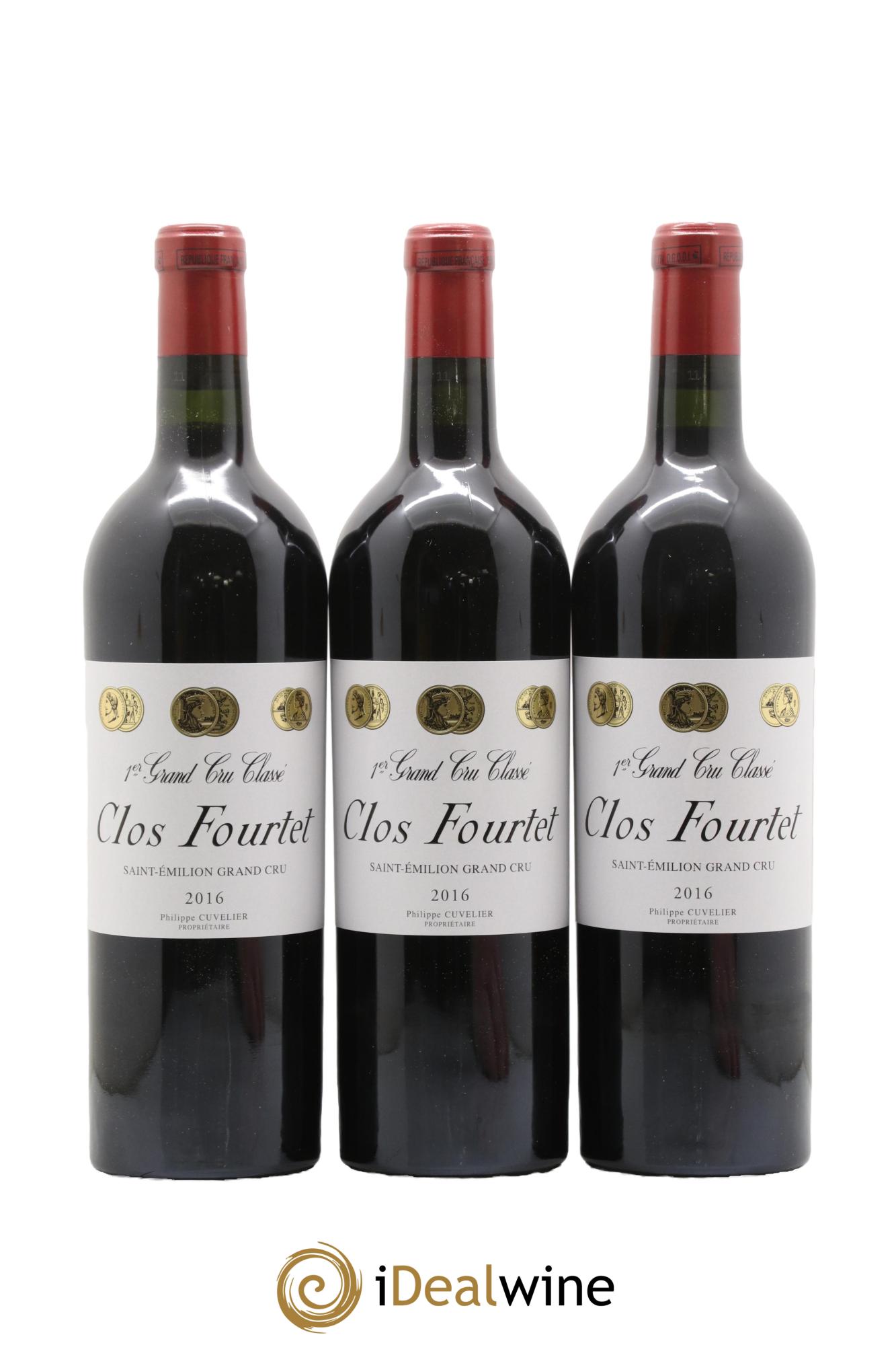 Clos Fourtet 1er Grand Cru Classé B 2016 - Lot of 6 bottles - 1