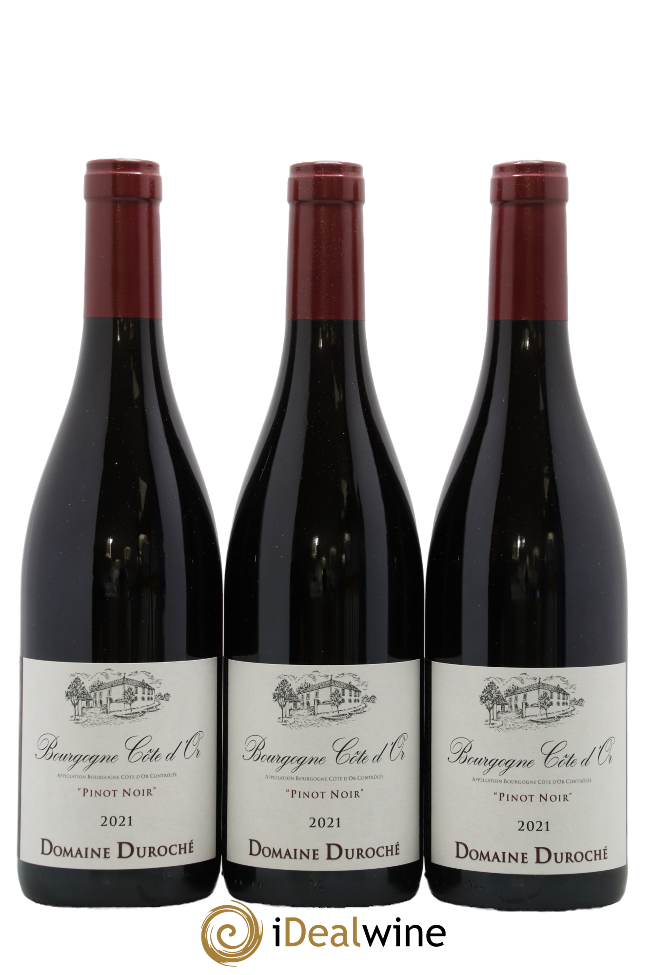 Bourgogne Côte-d'Or Pinot Noir Duroché (Domaine) 2021 - Lot de 3 bouteilles - 0