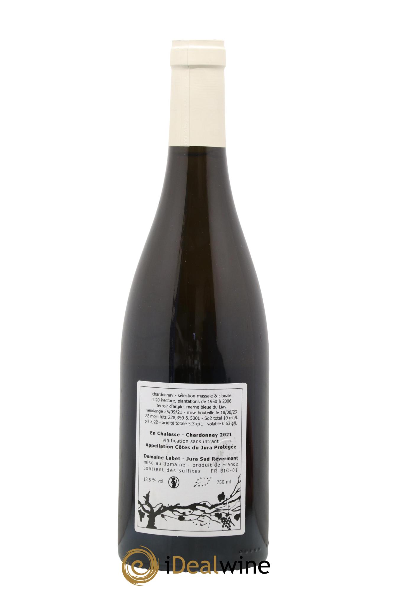 Côtes du Jura Chardonnay En Chalasse Romain - Julien - Charline Labet 2021 - Lot de 1 bouteille - 1