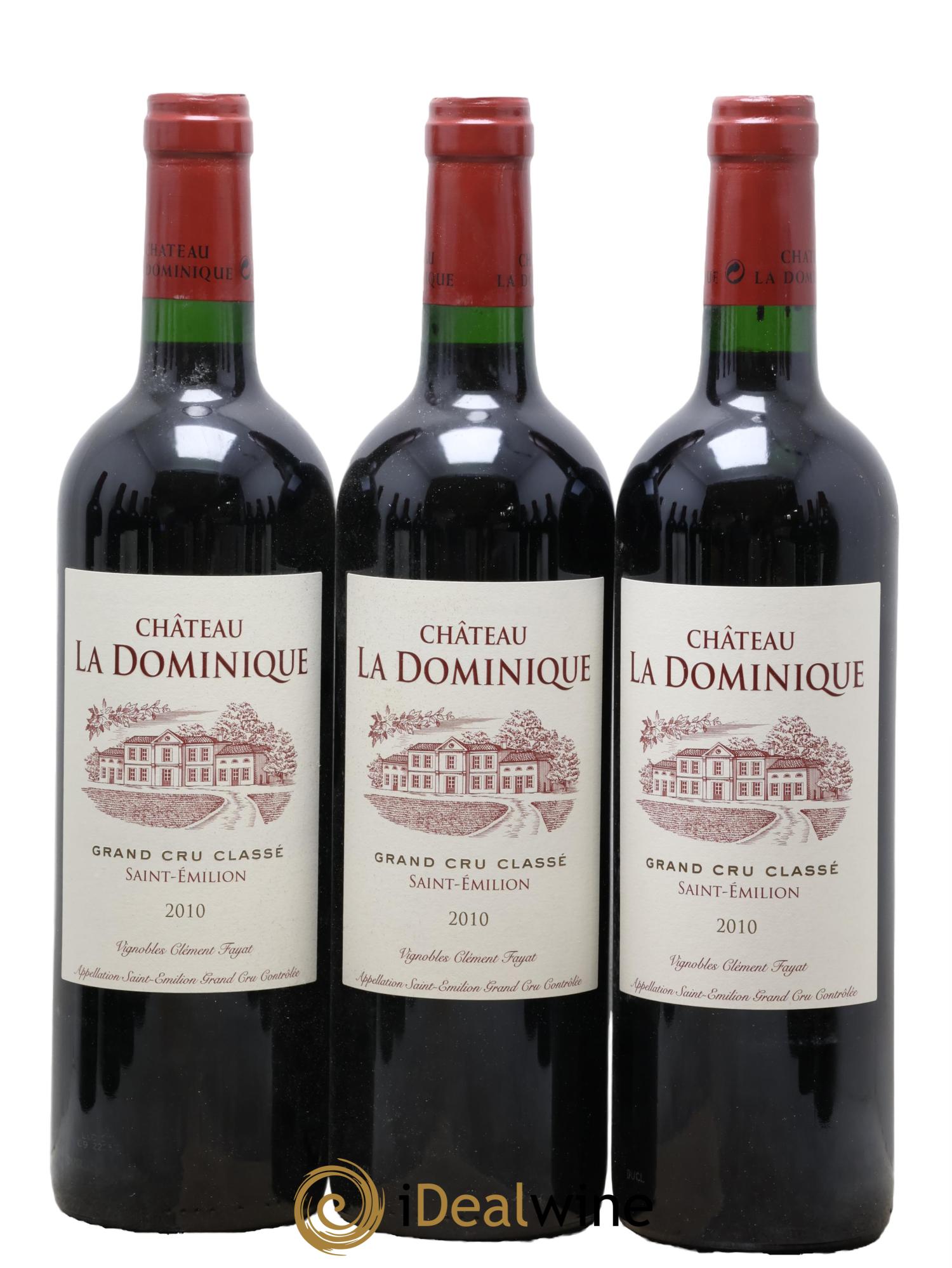 Château la Dominique Grand Cru Classé  2010 - Lotto di 12 bottiglie - 1