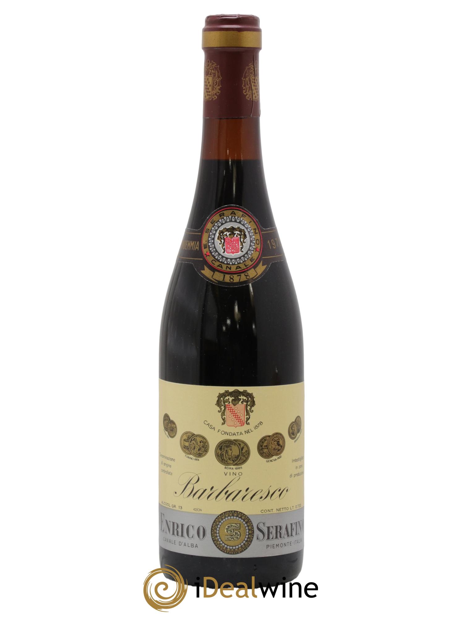 Barbaresco DOCG Serafino Enrico 1970 - Lot de 1 bouteille - 0