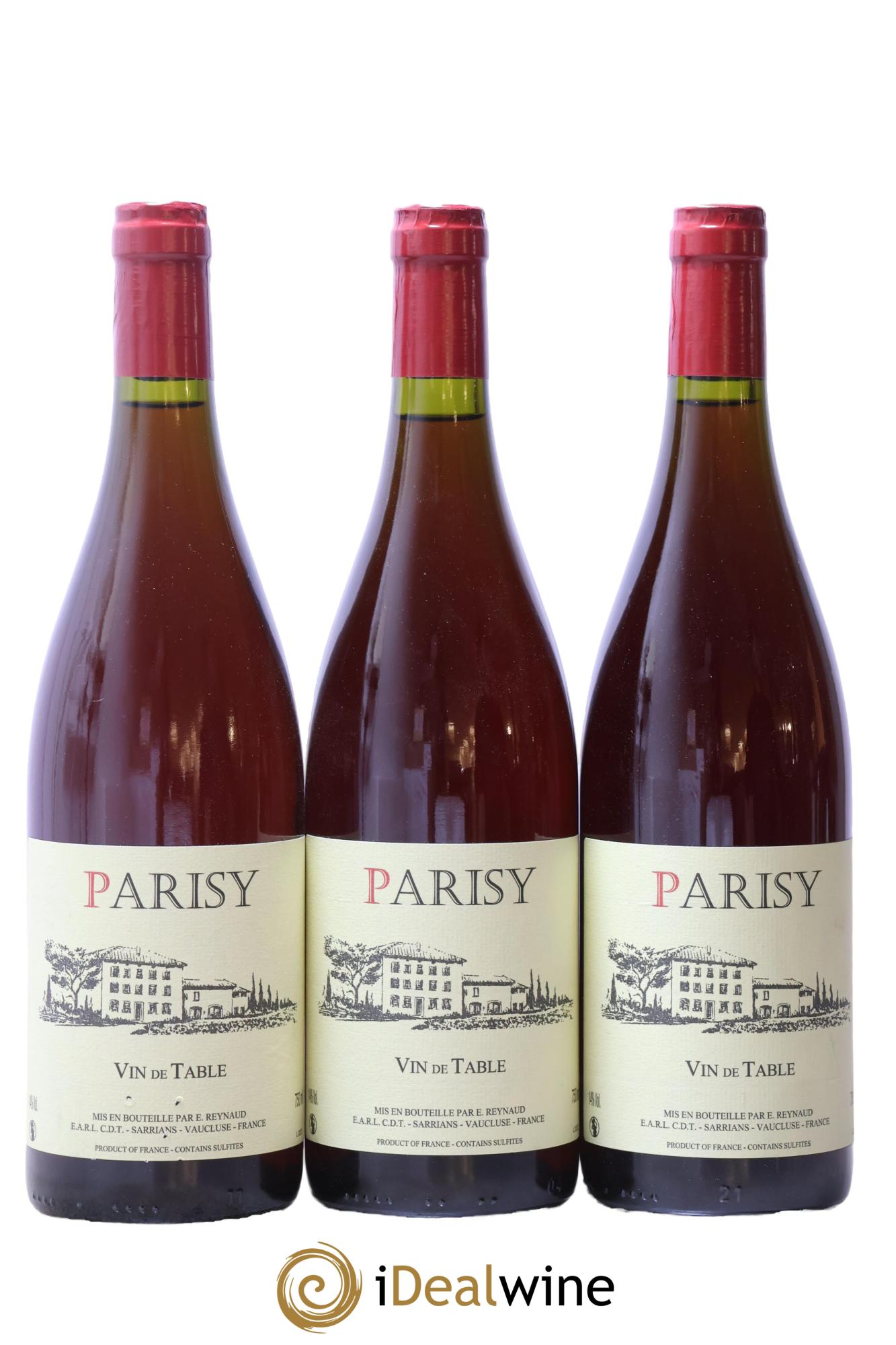 Vin de Table Parisy Emmanuel Reynaud 2020 - Lot of 3 bottles - 0