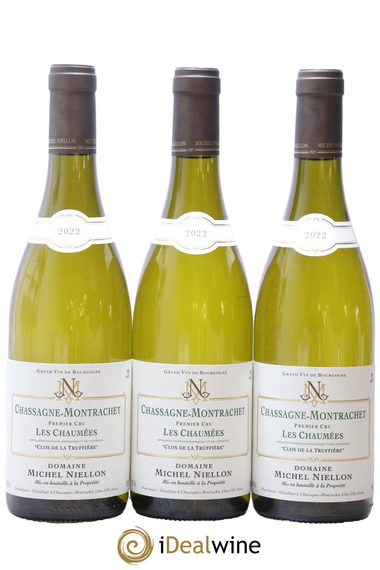 Chassagne-Montrachet 1er Cru Les Chaumées Clos de la Truffière Michel Niellon (Domaine) 2022 - Posten von 3 Flaschen - 0