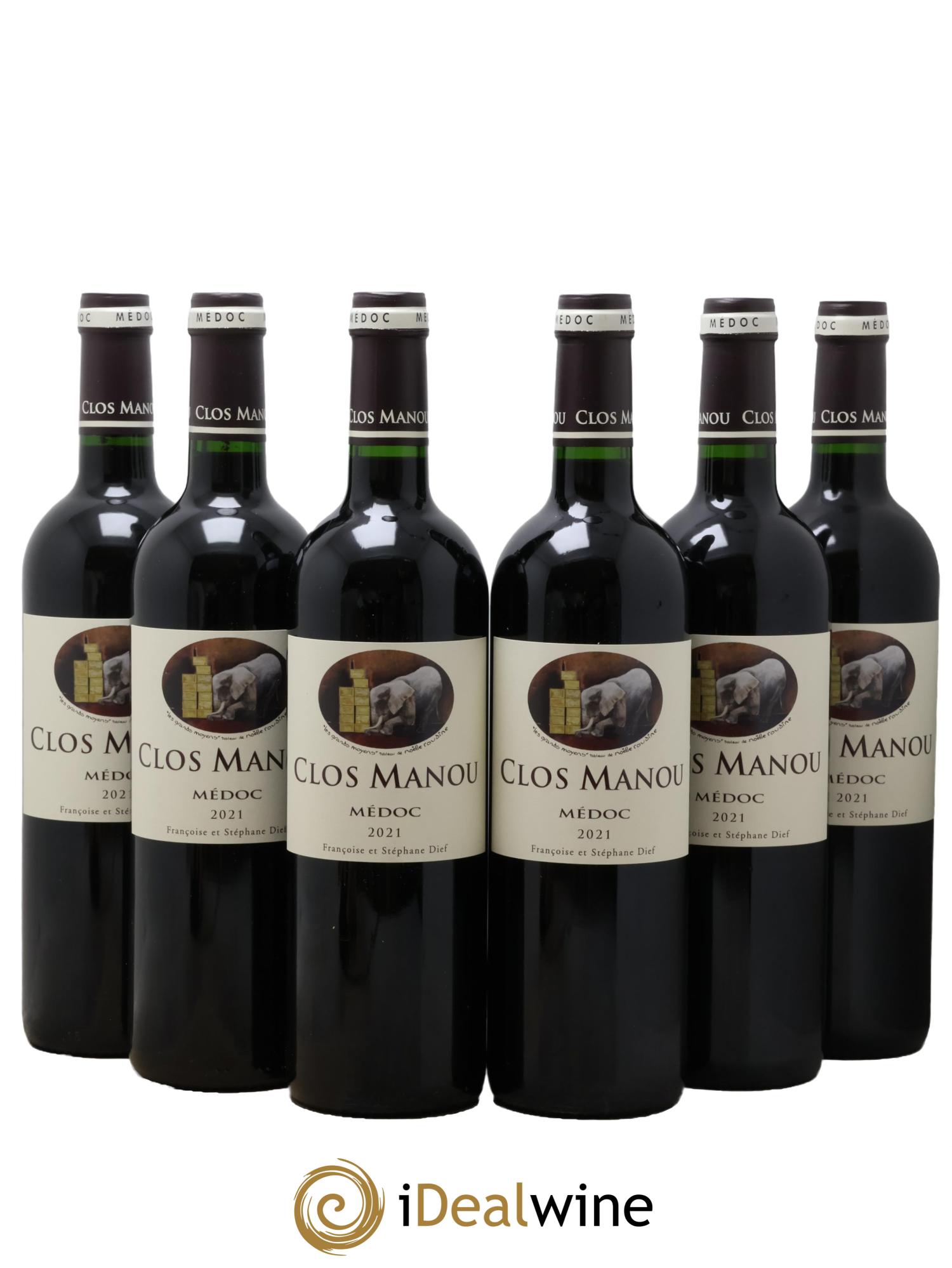 Clos Manou 2021 - Lot of 6 bottles - 0
