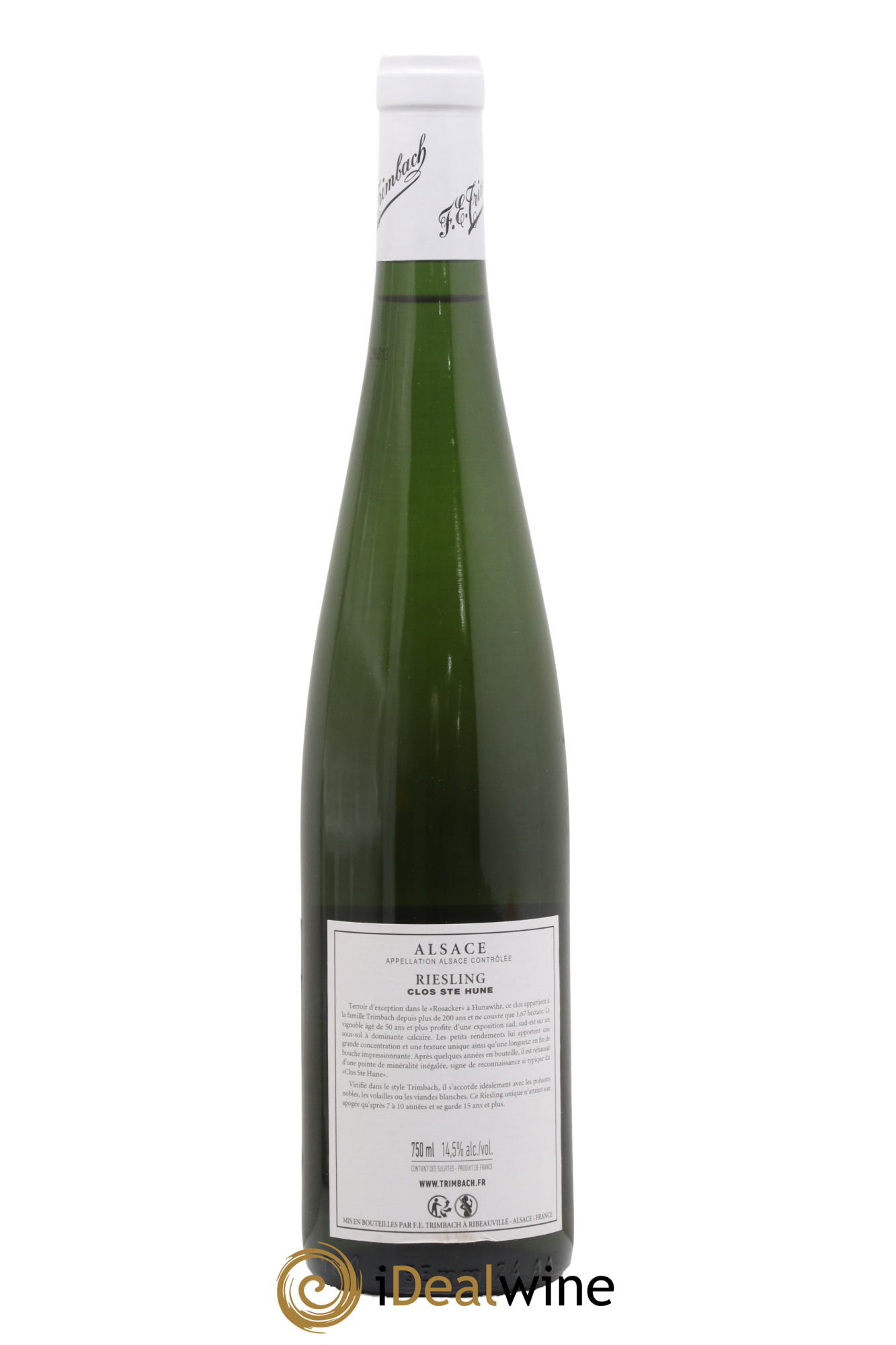 Alsace Riesling Clos Sainte-Hune Trimbach (Domaine) 2018 - Lot de 1 bouteille - 1