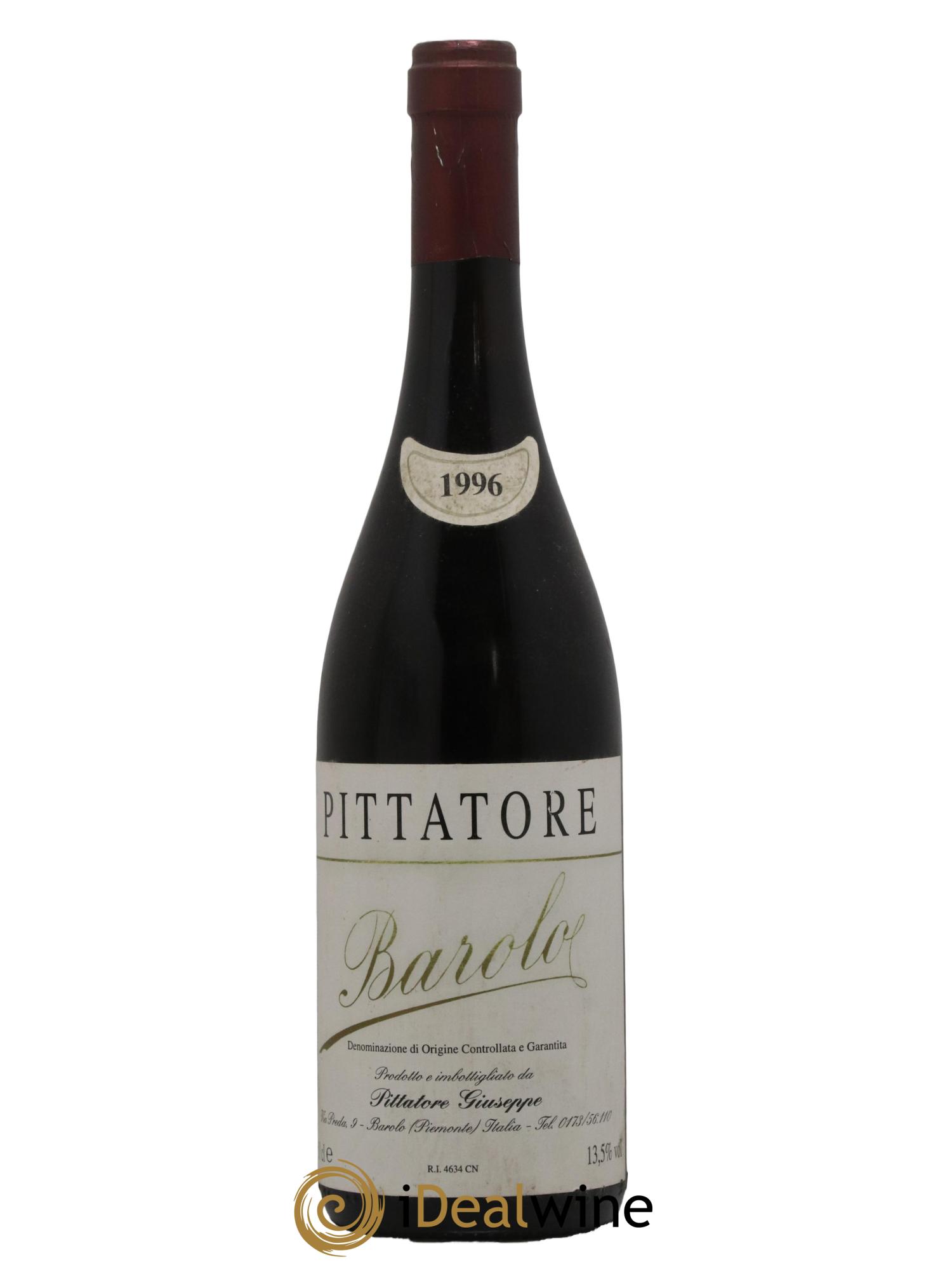 Barolo Francesco Pittatore 1996 - Lot de 1 bouteille - 0