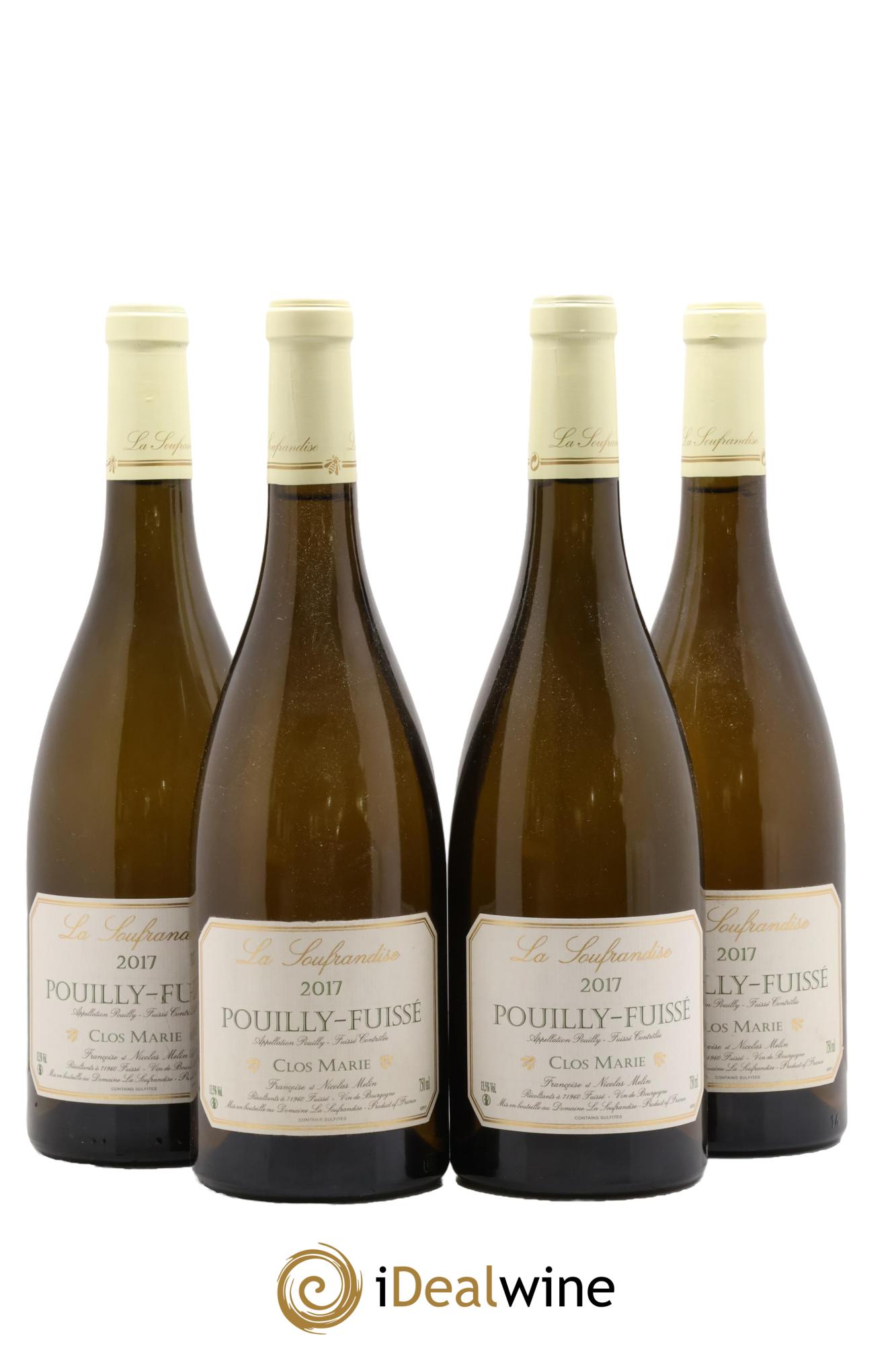 Pouilly-Fuissé Clos Marie Domaine de la Soufrandise 2017 - Posten von 4 Flaschen - 0