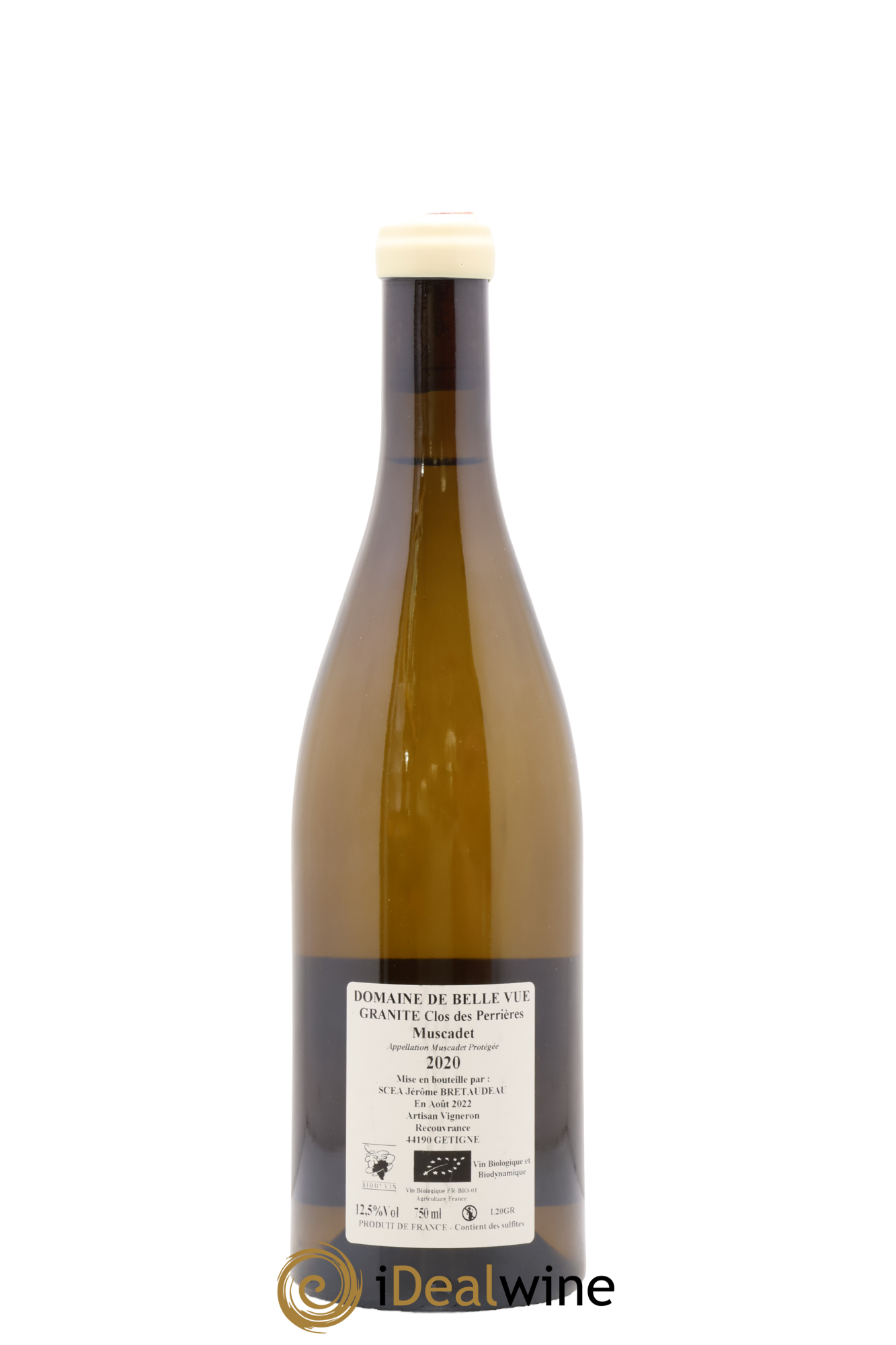 Muscadet-Sèvre-et-Maine Granite Clos des Perrières Jérôme Bretaudeau - Domaine de Bellevue 2020 - Lot of 1 bottle - 1