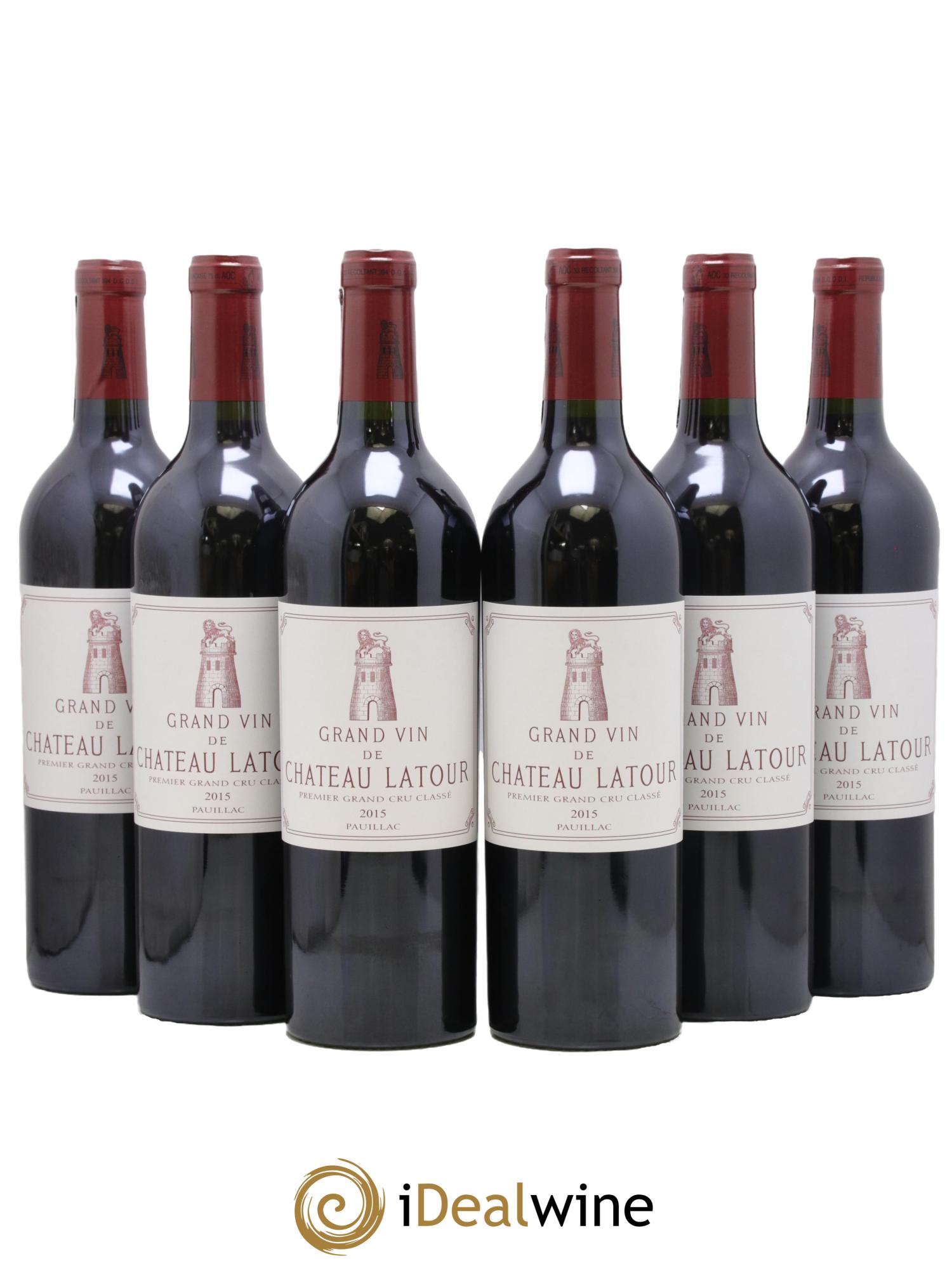 Château Latour 1er Grand Cru Classé 2015 - Lot de 6 bouteilles - 0