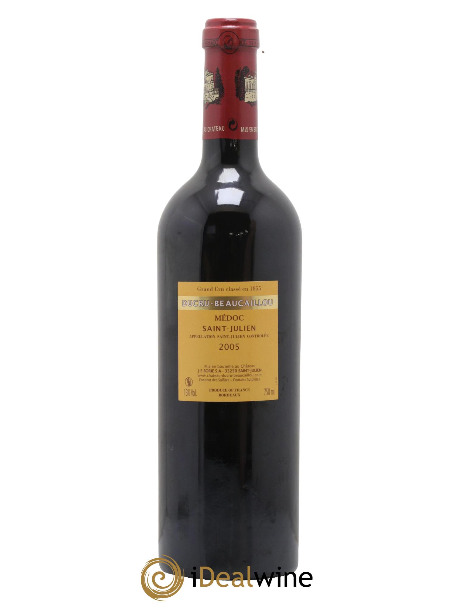 Château Ducru Beaucaillou 2ème Grand Cru Classé 2005 - Lot de 1 bouteille - 1