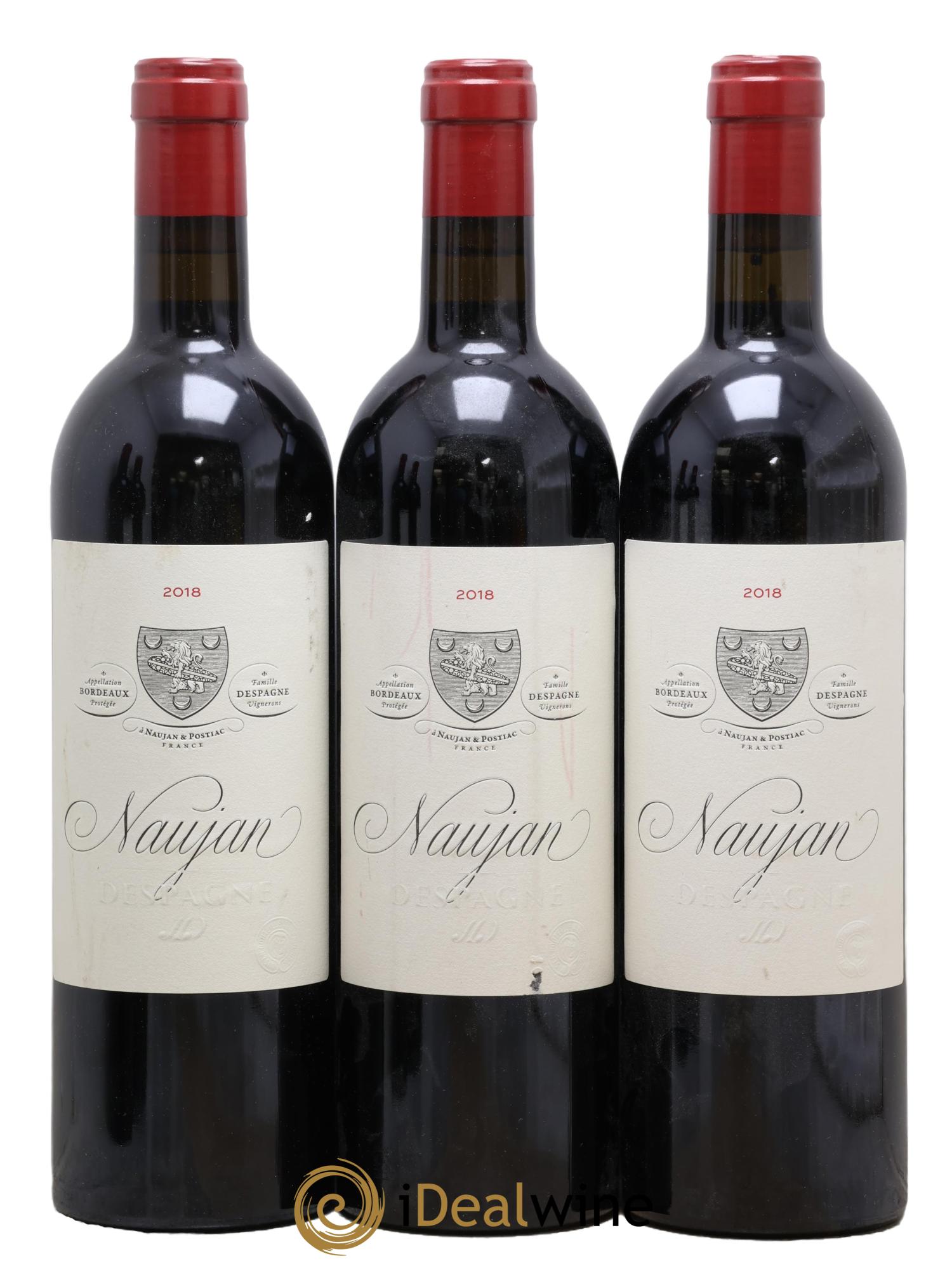 Bordeaux Naujan Despagne 2018 - Lot de 3 bouteilles - 0