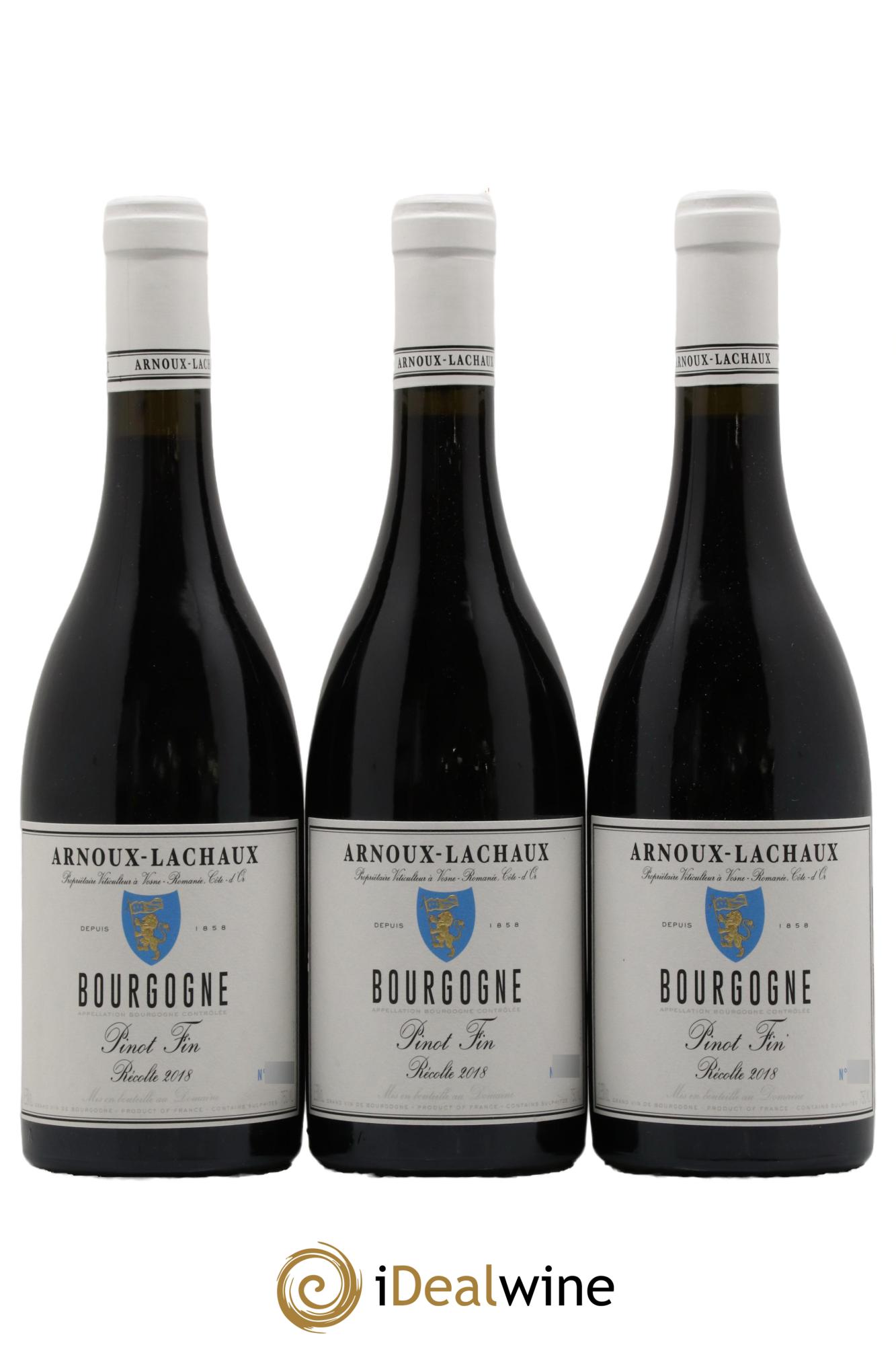 Bourgogne Pinot Fin Arnoux-Lachaux (Domaine) 2018 - Lot de 3 bouteilles - 0