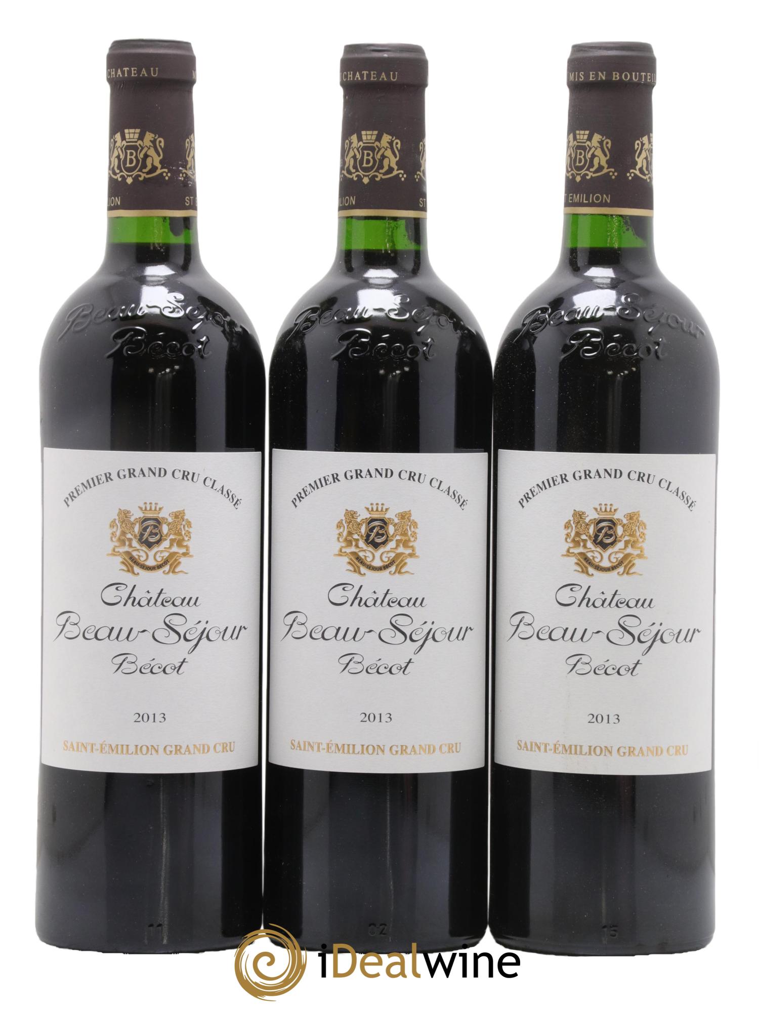Château Beau-Séjour Bécot 1er Grand Cru Classé B 2013 - Lot de 12 bouteilles - 1