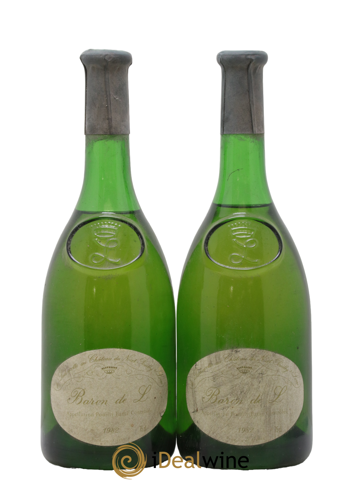Pouilly-Fumé Baron de L Patrick de Ladoucette 1982 - Lot de 2 bouteilles - 0