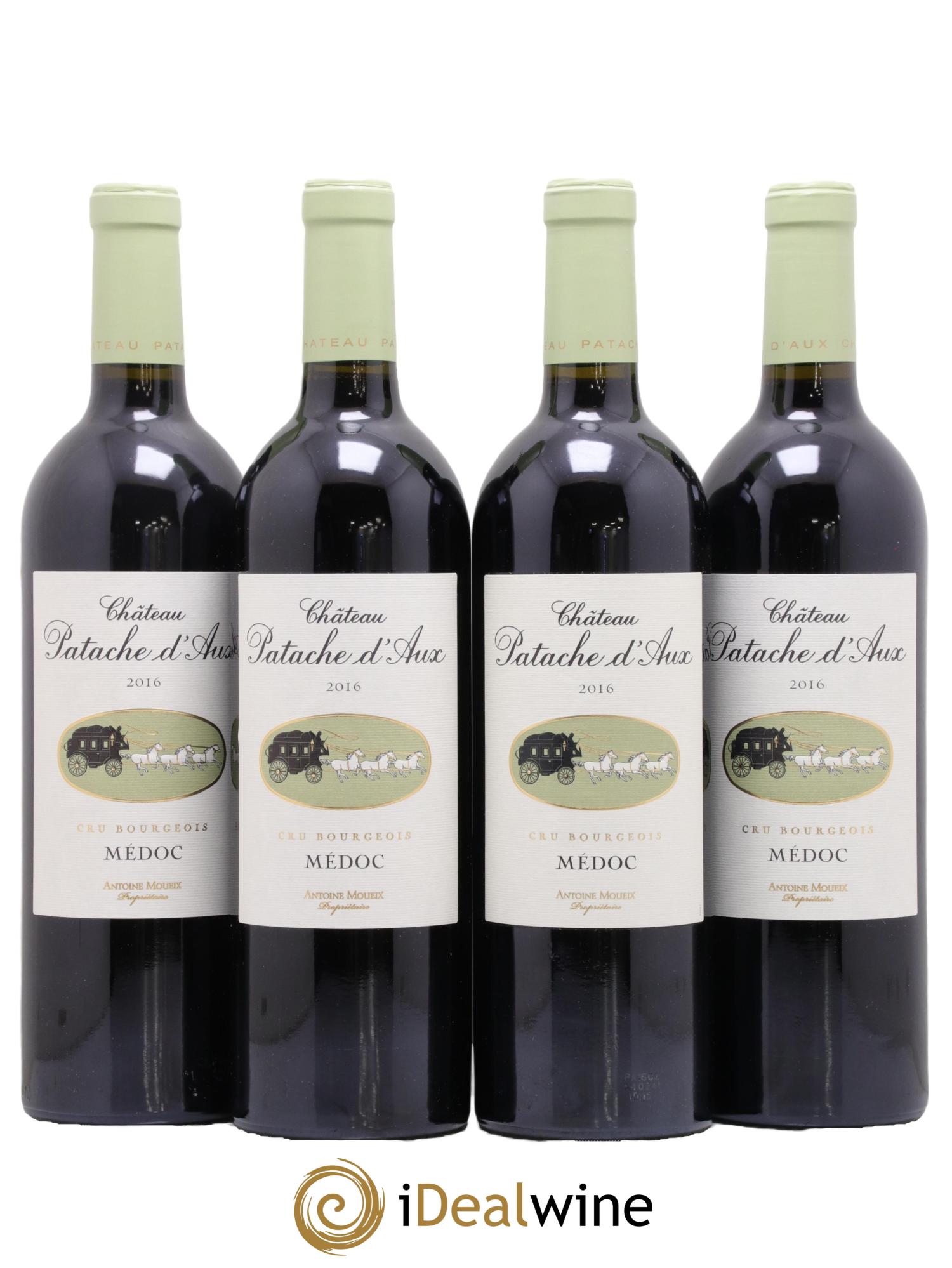 Château Patache d'Aux Cru Bourgeois  2016 - Lot of 4 bottles - 0