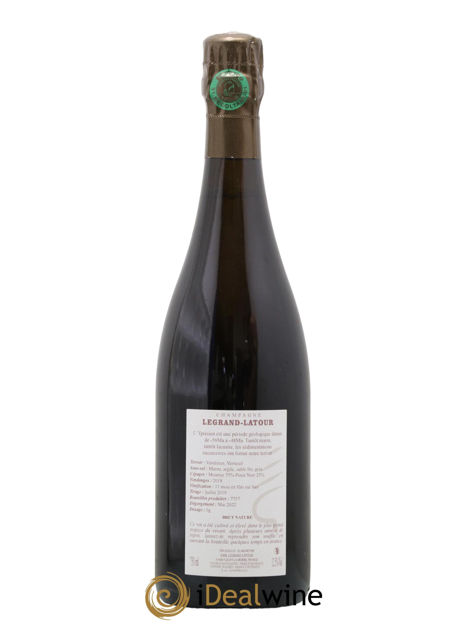 Yprésien Legrand Latour 2018 - Lot de 1 bouteille - 1