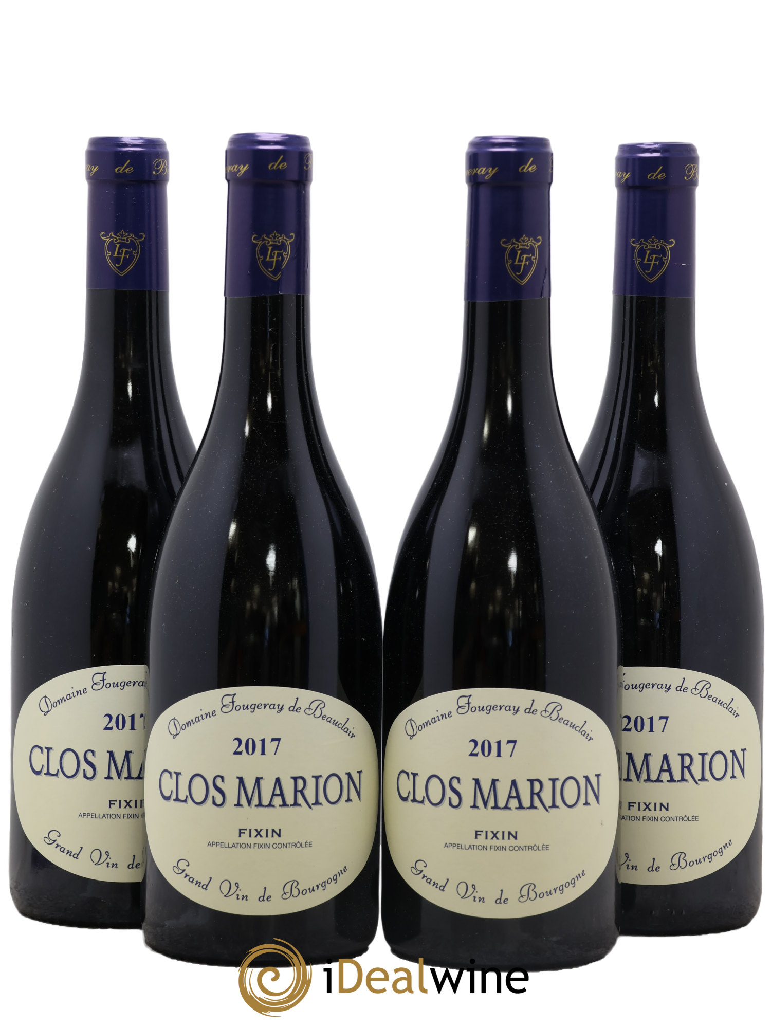 Fixin Clos Marion Fougeray de Beauclair 2017 - Lot de 4 bouteilles - 0