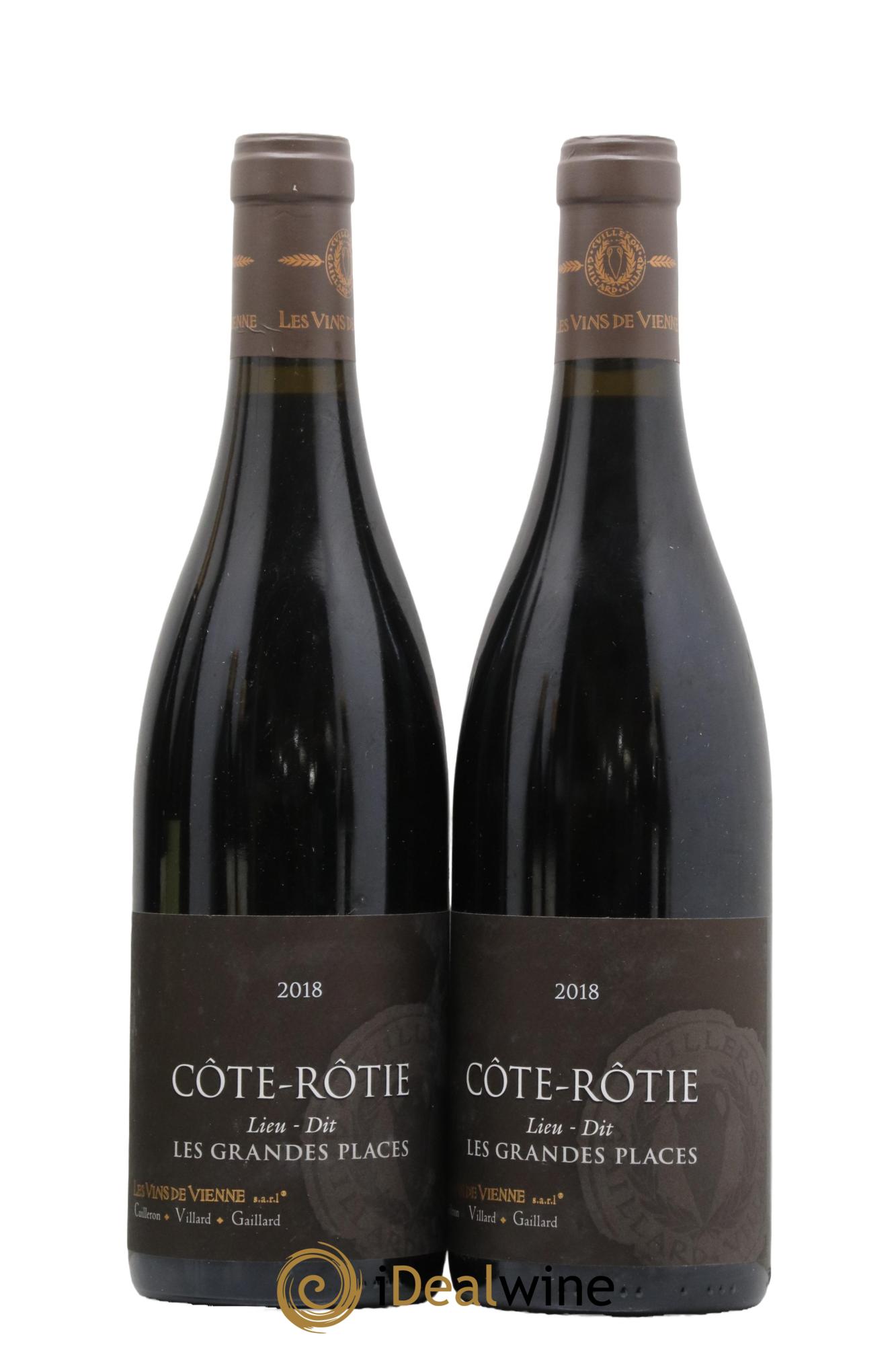 Côte-Rôtie Les Grandes Places Les Vins de Vienne 2018 - Lot de 2 bouteilles - 0