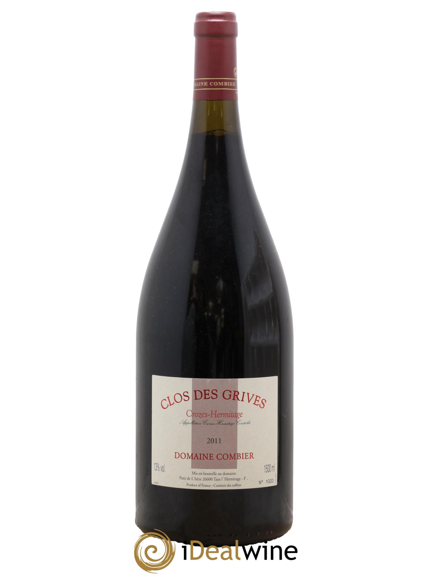 Crozes-Hermitage Clos des Grives Combier 2011 - Lot de 1 magnum - 0