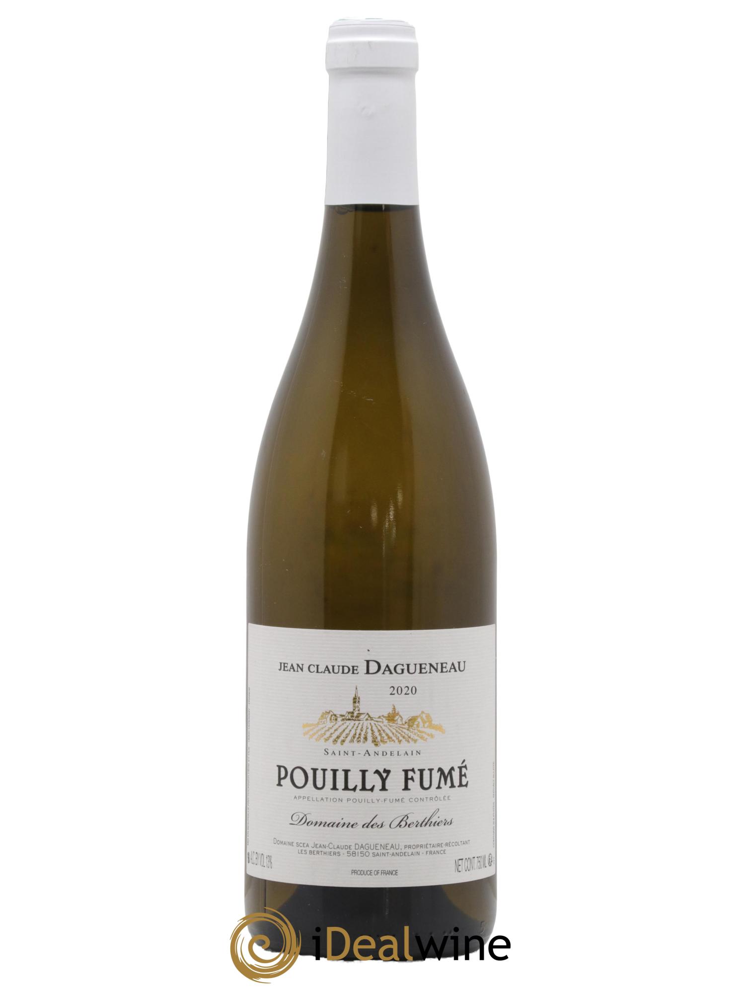 Pouilly-Fumé Jean Claude Dagueneau Domaine Des Berthiers 2020 - Lot de 1 bouteille - 0