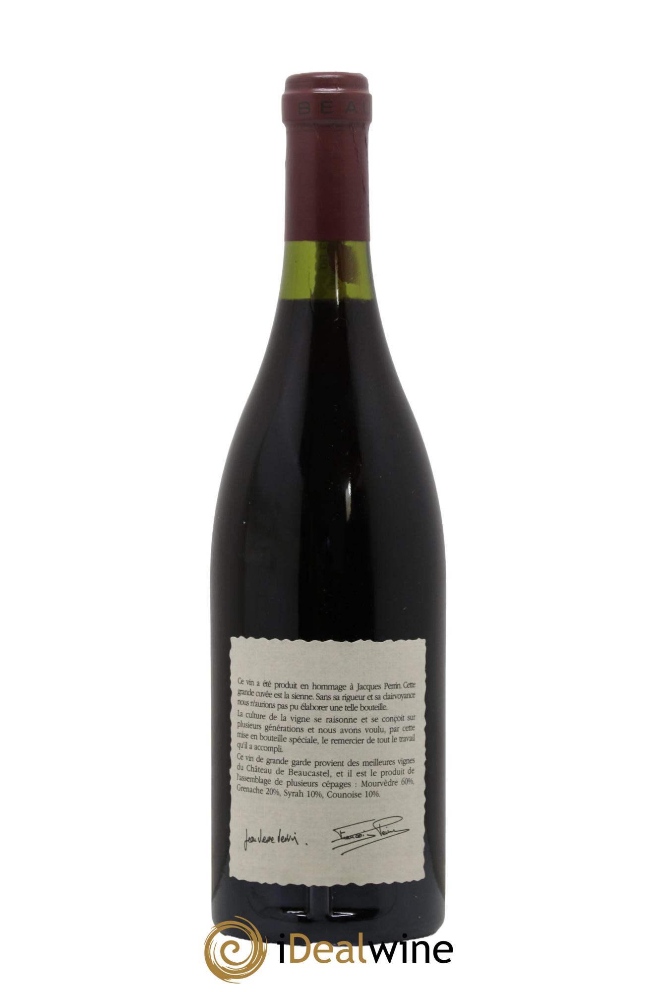 Châteauneuf-du-Pape Château de Beaucastel Hommage à Jacques Perrin Famille Perrin 1994 - Lotto di 1 bottiglia - 1