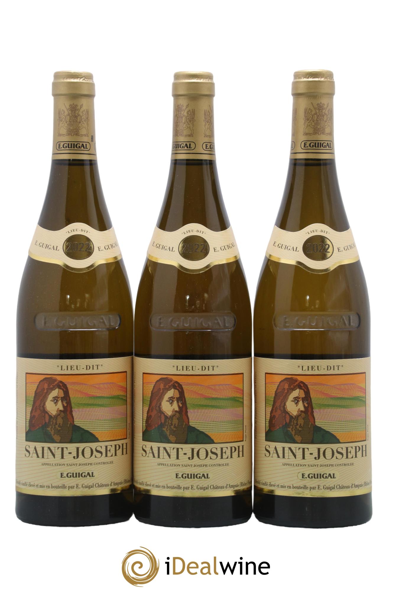 Saint-Joseph Lieu-dit Saint-Joseph Guigal 2022 - Lot of 3 bottles - 0